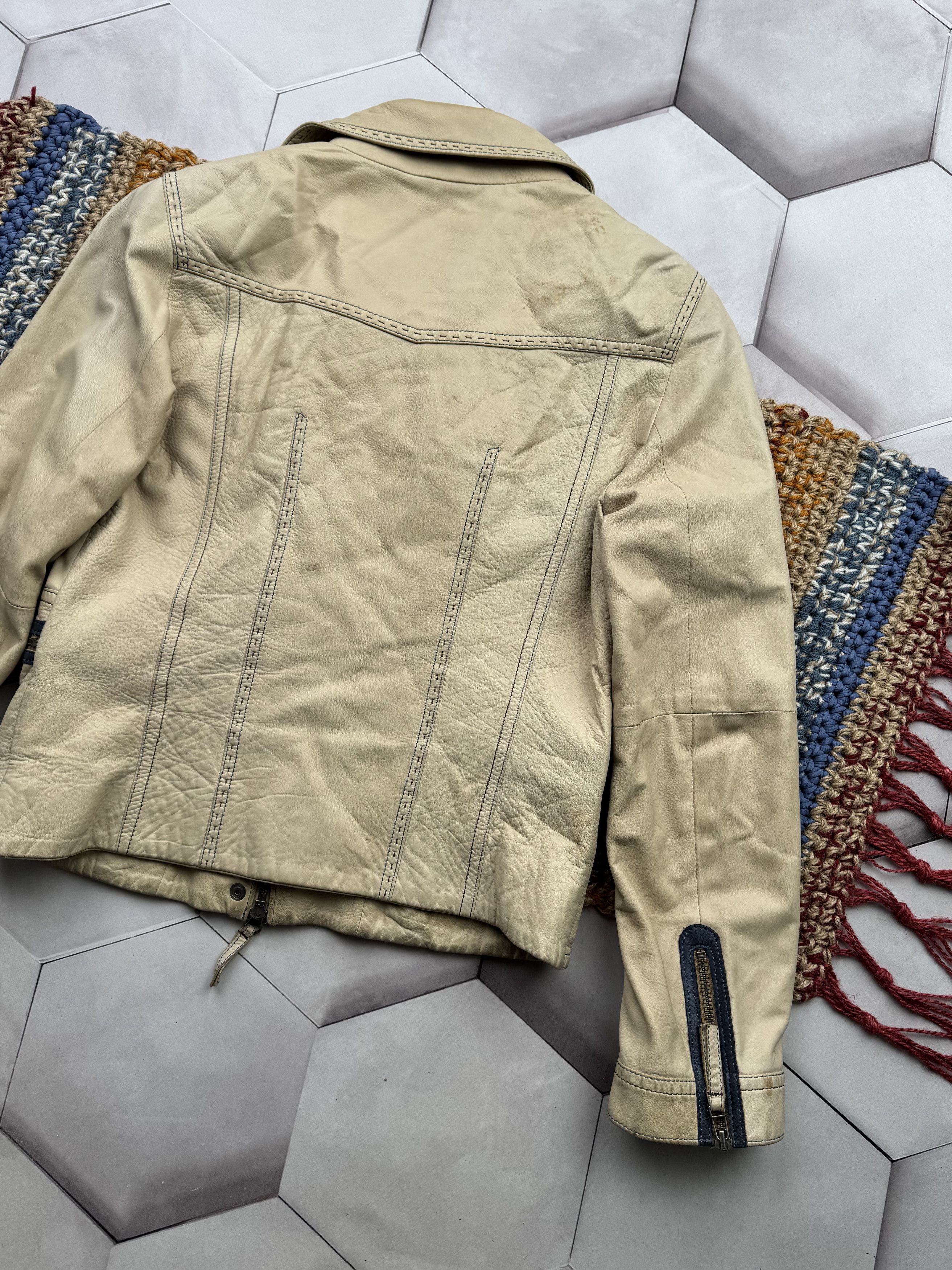 Vintage Vintage Leather Jacket With Zipper (E4) Size M / US 6-8 / IT 42-44 - 12 Thumbnail