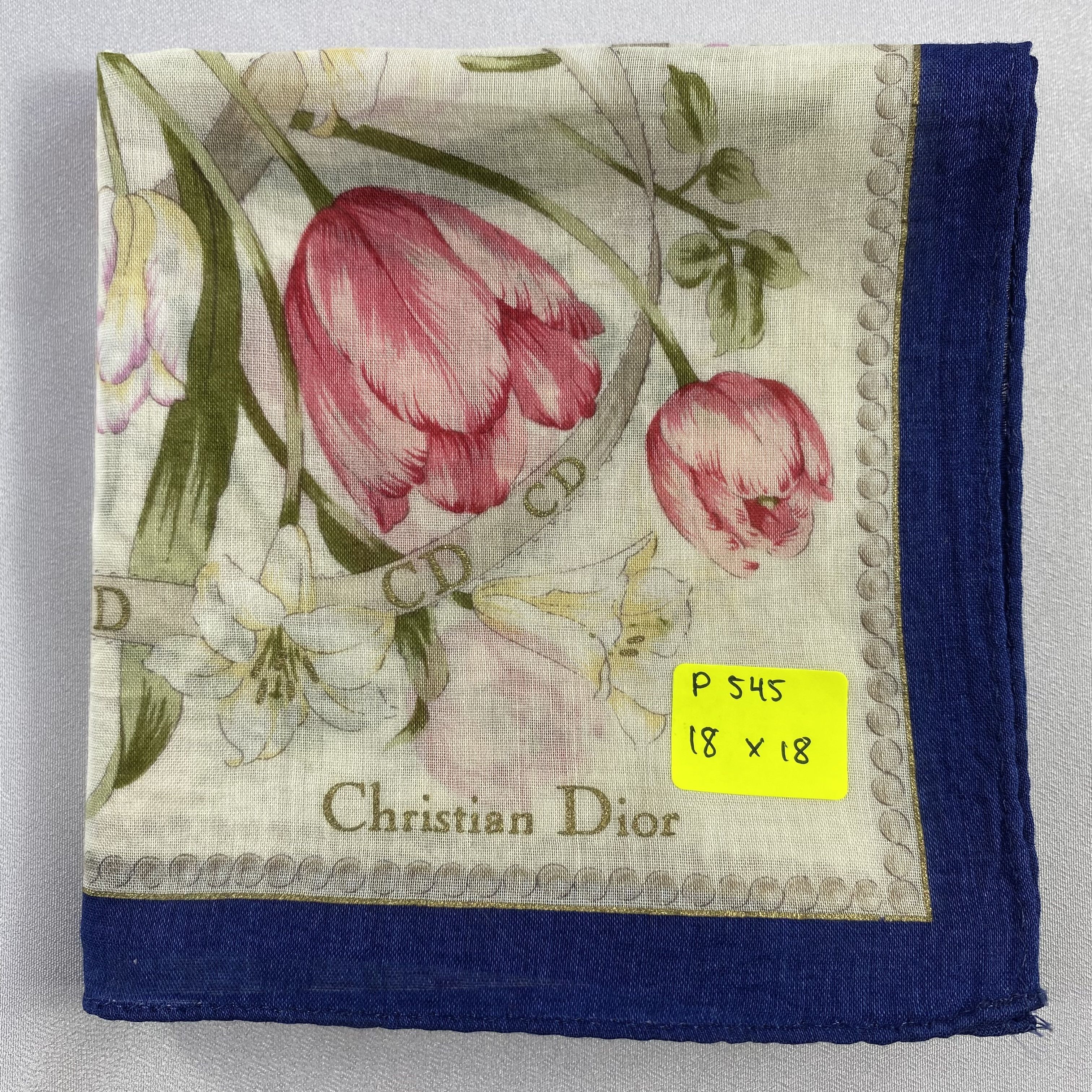 Vintage Christian Dior Monsieur Handkerchief / Neckerchief-P545 Size ONE SIZE - 5 Thumbnail