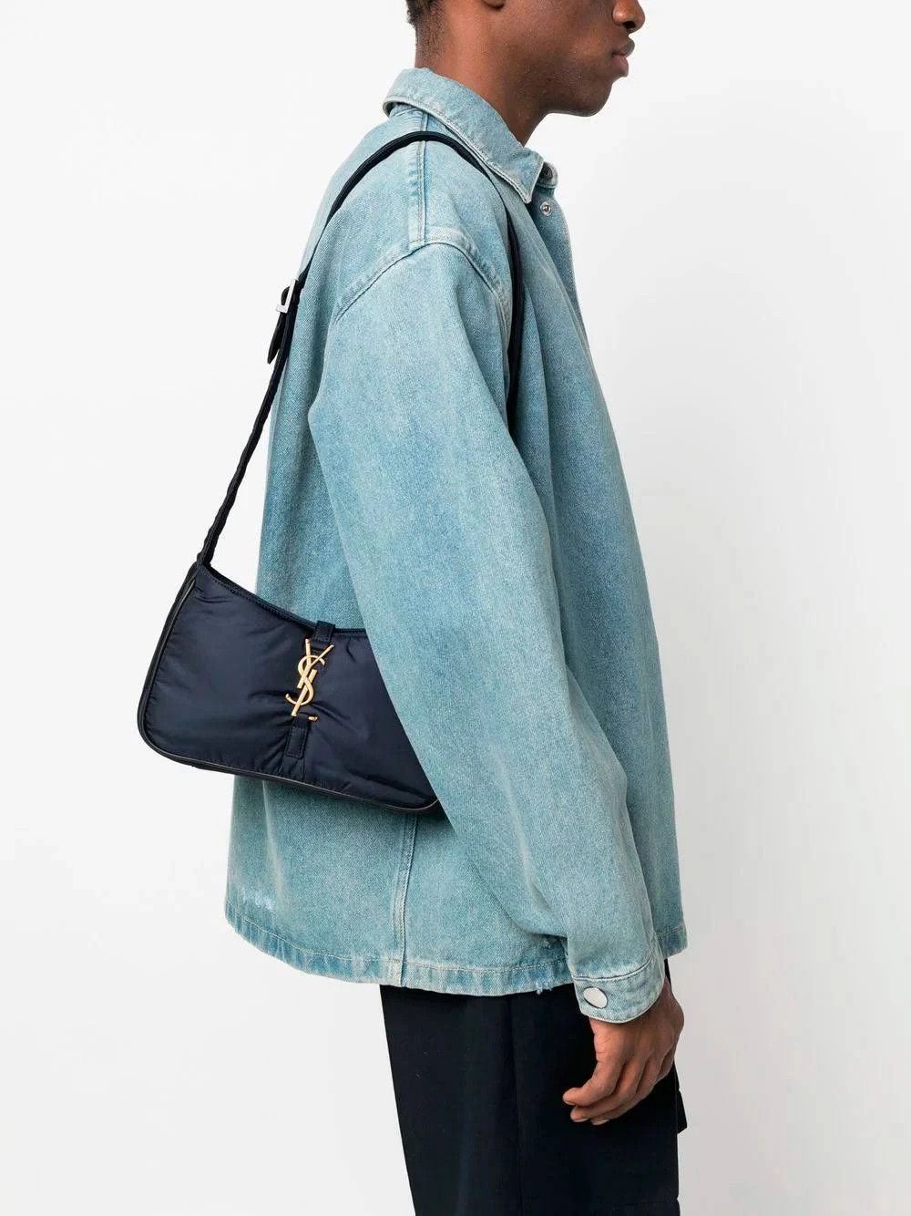 Saint Laurent Paris o1s1wg111124 Dup / Size: OS / Crossbody Bag in Navy Size ONE SIZE - 8 Thumbnail