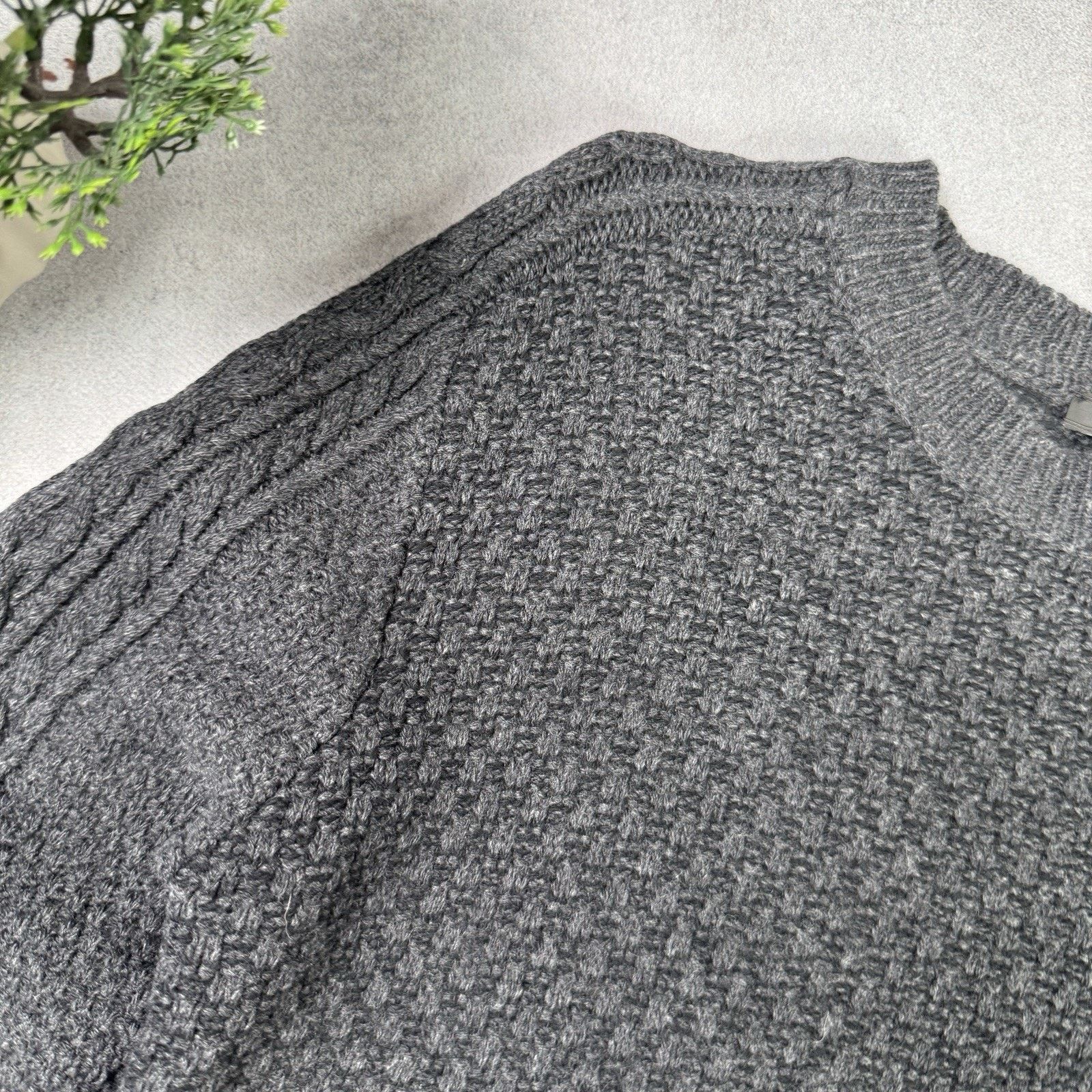 Belstaff Belstaff Men Wool Sweater Grey Size L Large Knit Size US L / EU 52-54 / 3 - 2 Thumbnail