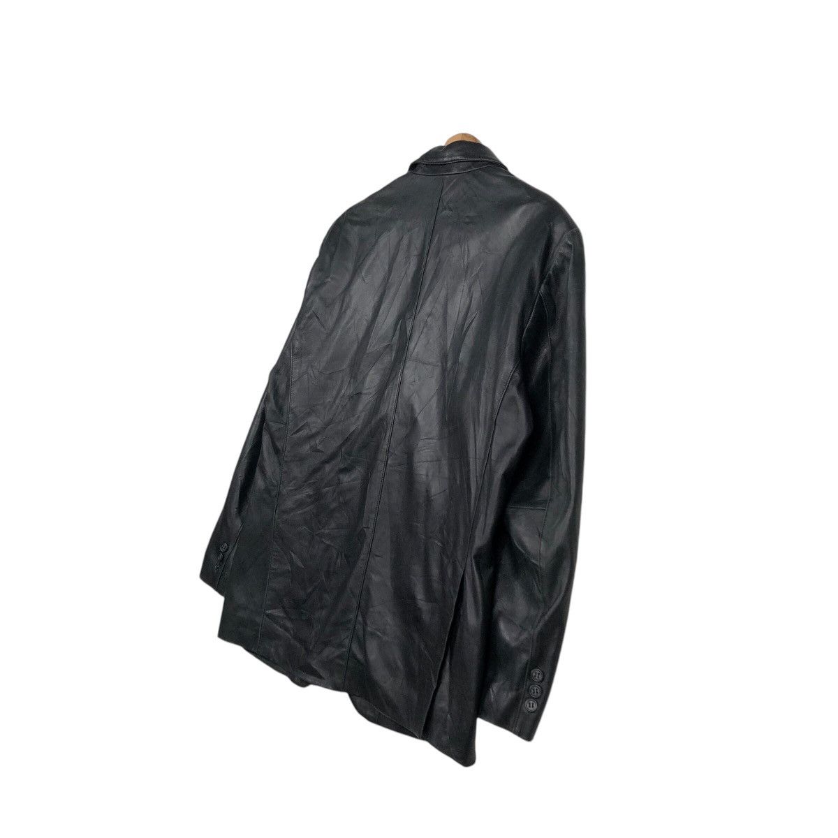 Japanese Brand 📌Vintage Chore Leather Jacket Biker Nichiwa Issey Miyake Size US M / EU 48-50 / 2 - 11 Thumbnail