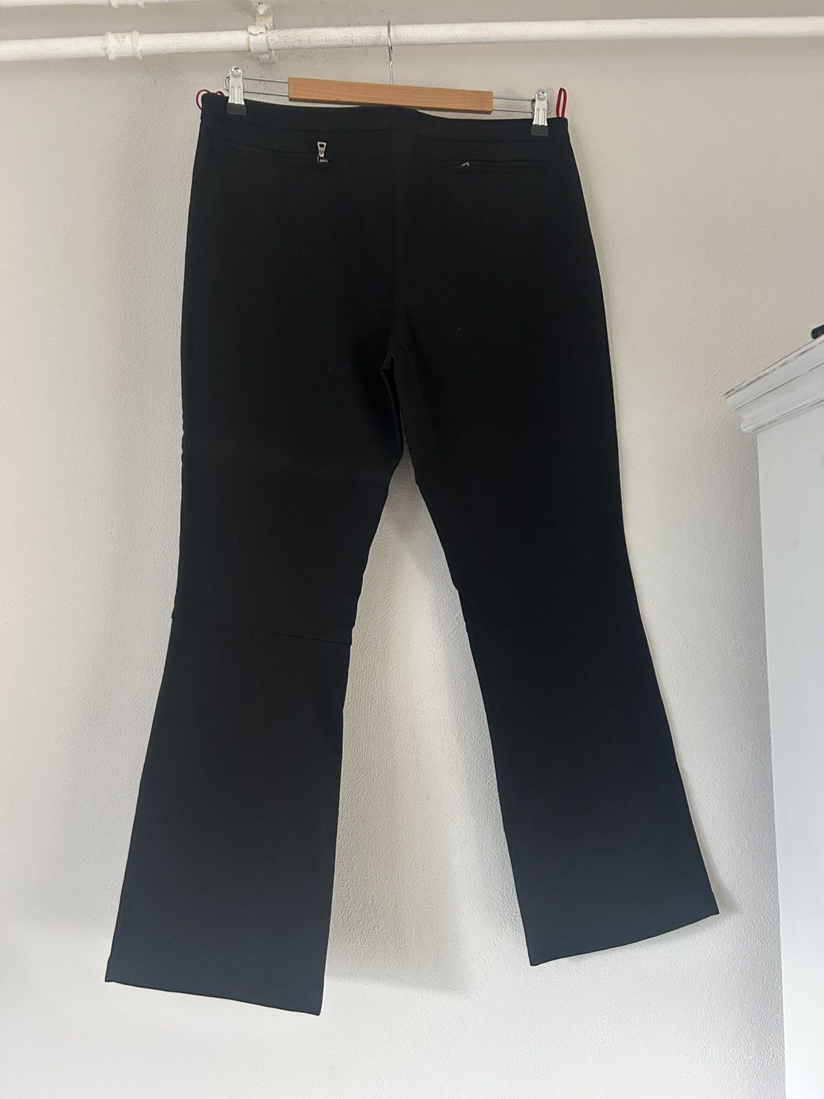 Prada Black Flared Tailored Trousers