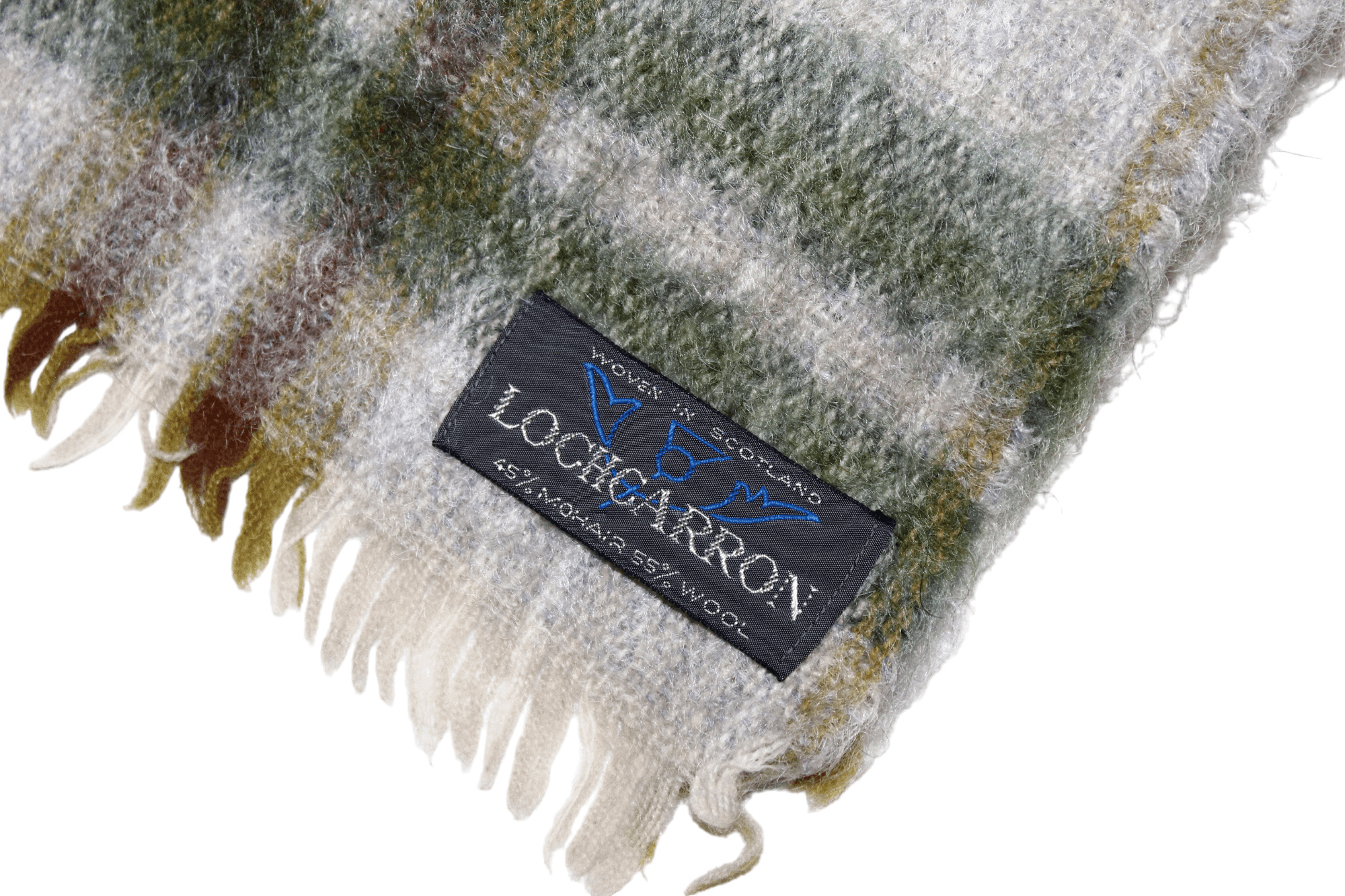 Donegal Tweed VTG 🔥 Lochcarron Mohair Wool Plaid Tartan Casual Scarf Size ONE SIZE - 3 Thumbnail