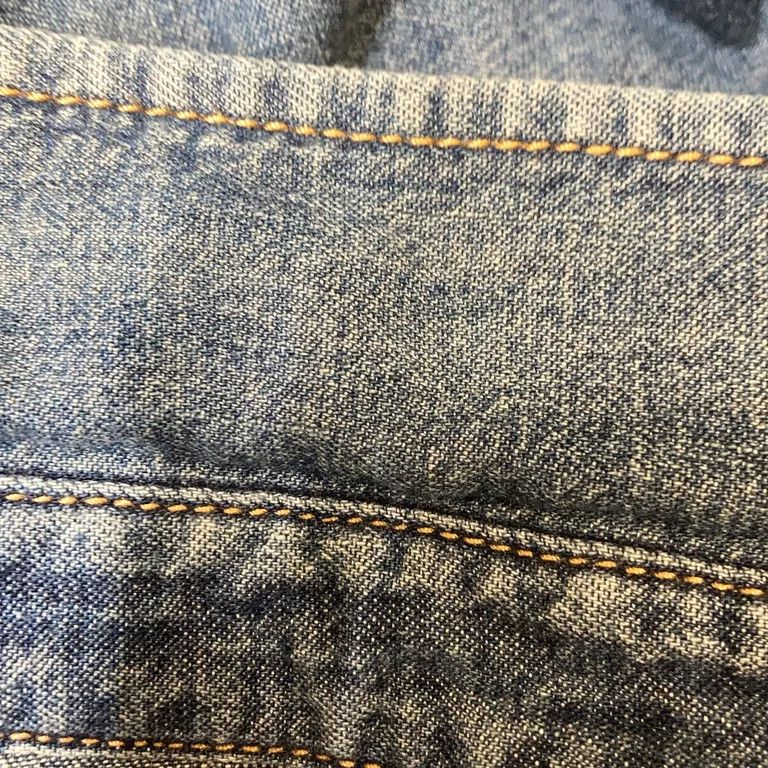 Saint Laurent Paris S/S19 Anthony Vaccarello Denim Sleeveless Top Shirt Size US S / EU 44-46 / 1 - 4 Thumbnail