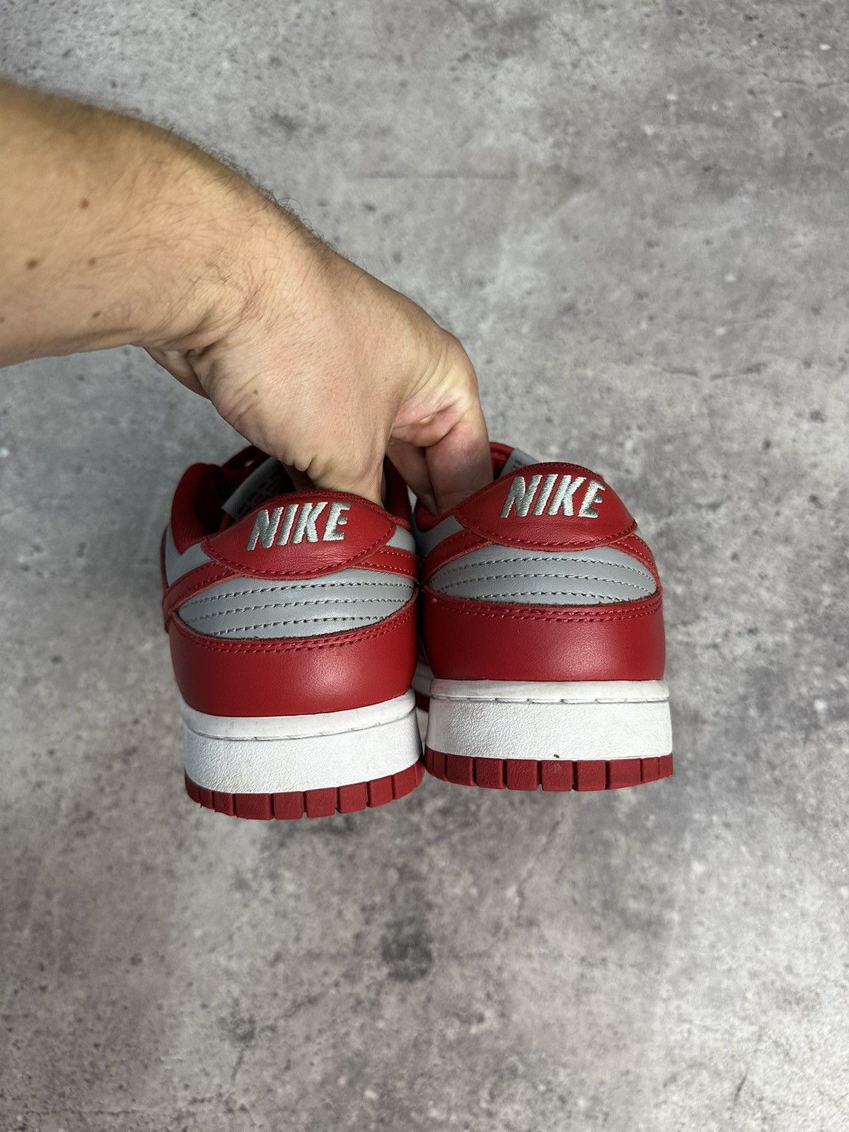 Nike × Vintage Vintage Nike Dunk Low Retro Medium Grey Varsity Red UNLV Size US 10.5 / EU 43-44 - 4 Thumbnail