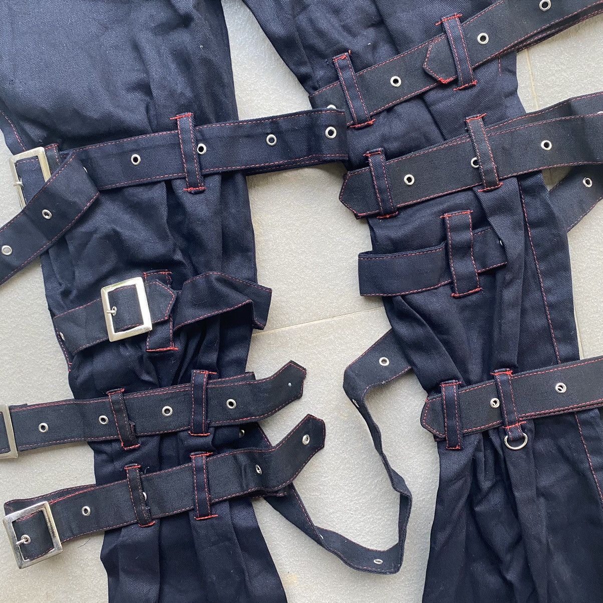 Seditionaries Men Bondage black strap pants alternative punk Size US 28 / EU 44 - 2 Thumbnail