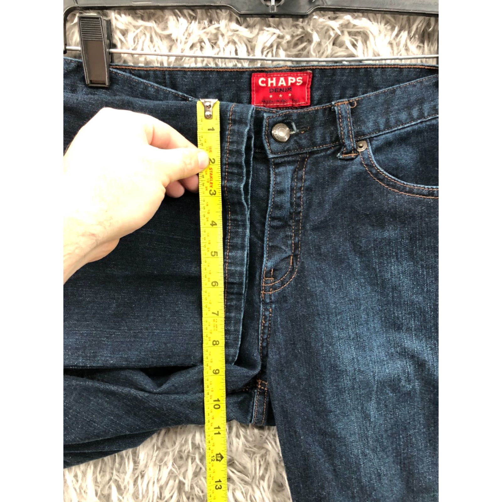 Chaps Chaps Jeans Bootcut Womens Size 6 Mid Rise Dark Wash Blue Denim Size 28" / US 6 / IT 42 - 4 Thumbnail