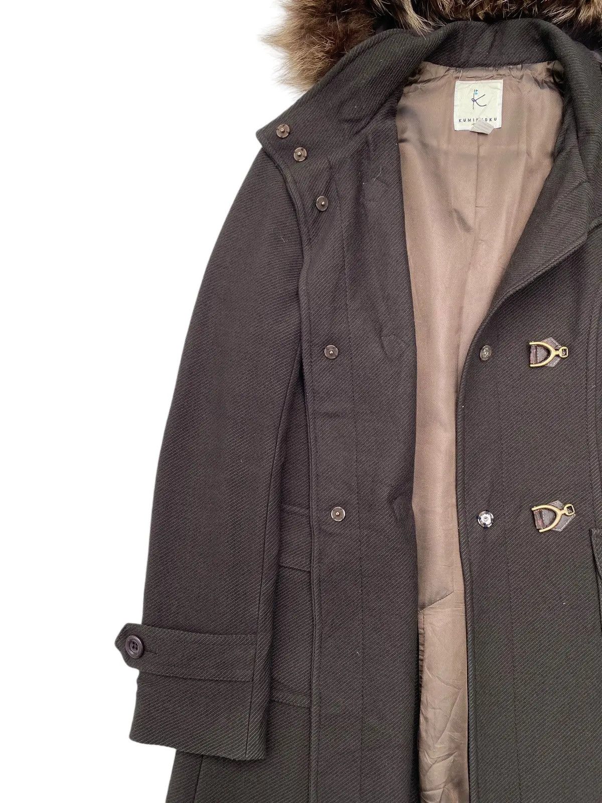 Japanese Brand Kumikyoku Jacket Fur Hood Bucket Waist Size US M / EU 48-50 / 2 - 6 Thumbnail
