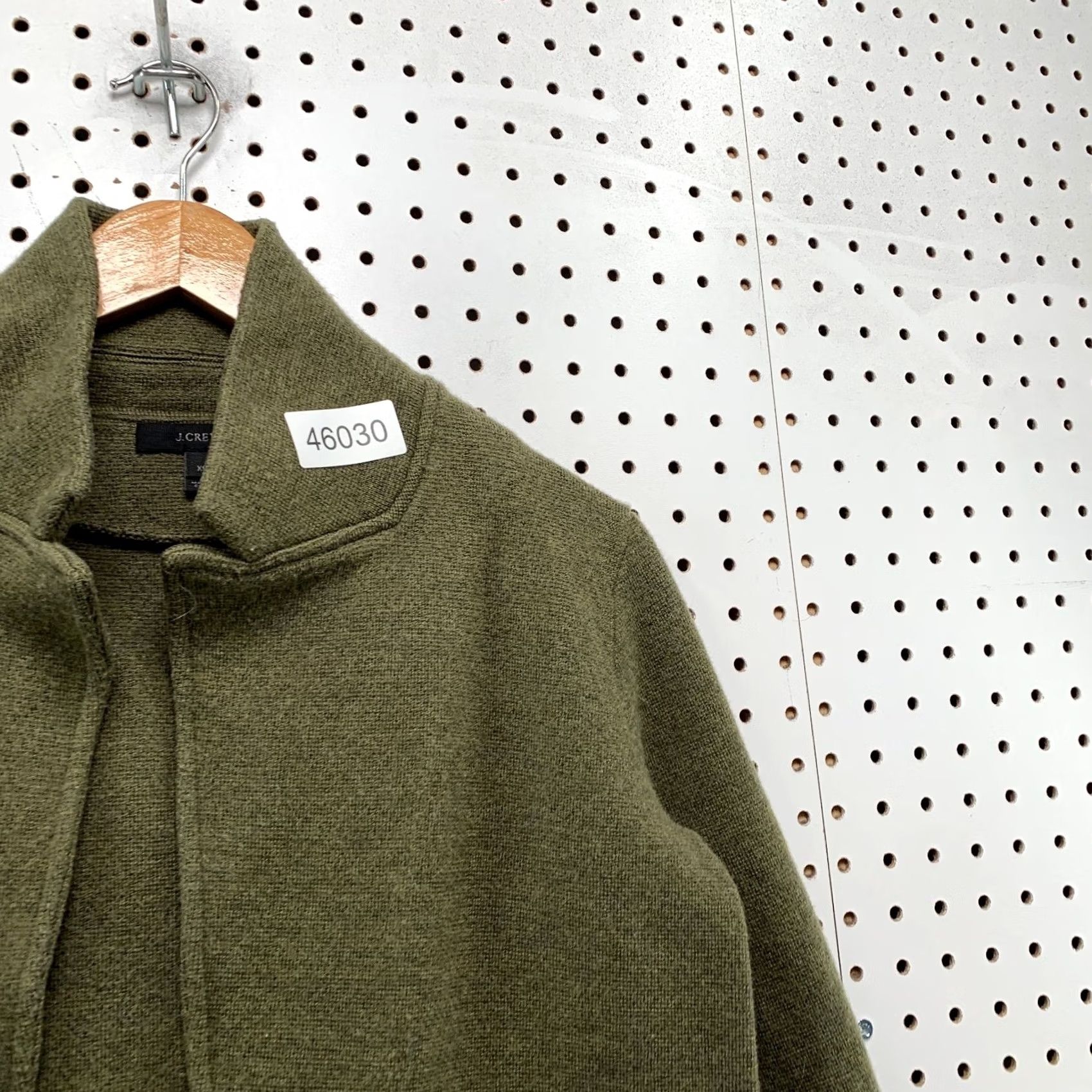 J.Crew J. Crew Merino Wool Cardigan Sweater Jacket Womens XS Olive Green Open Front Size XS / US 0-2 / IT 36-38 - 4 Thumbnail