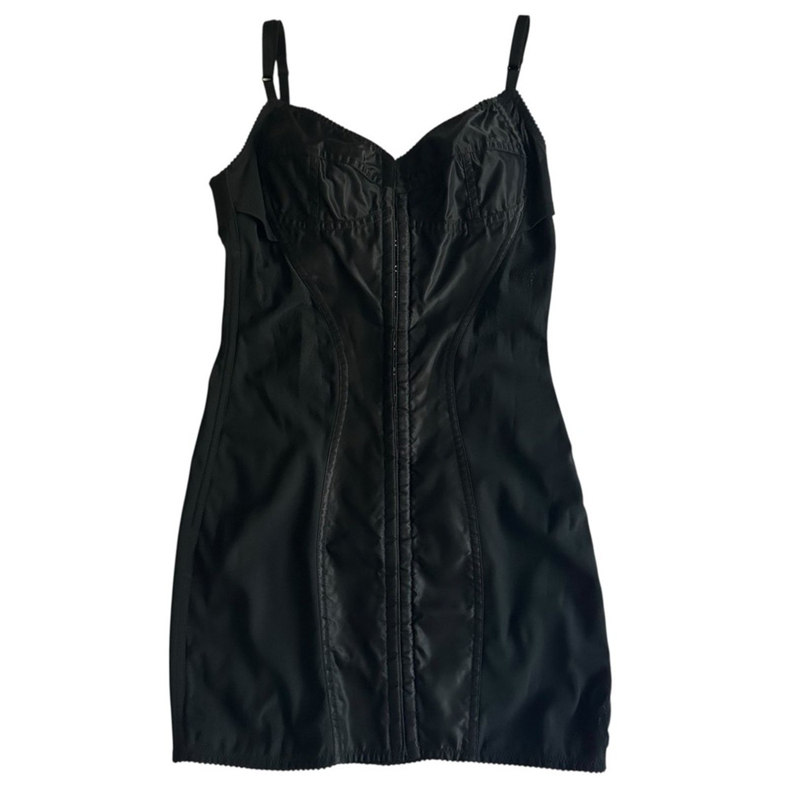 Dolce & Gabbana VINTAGE Black Satin Lingerie Corset Bustier Dress IT 42 Size M / US 6-8 / IT 42-44 - 13 Thumbnail