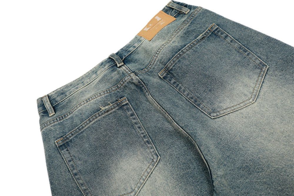 Japanese Brand × Jean American retro men's loose punk distressed washed jeans Size US 32 / EU 48 - 5 Thumbnail