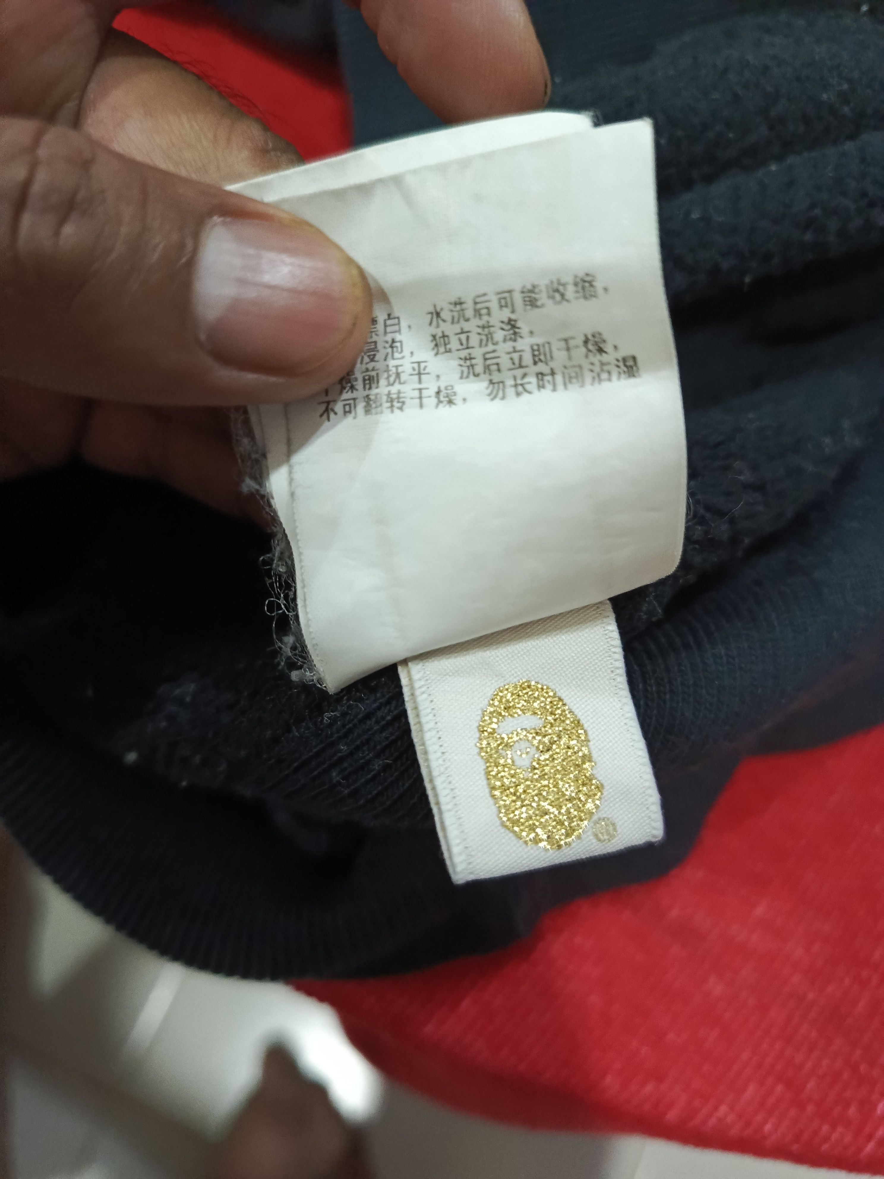 Bape × Champion Sweatshirt champion x bape black color Size US XL / EU 56 / 4 - 8 Thumbnail