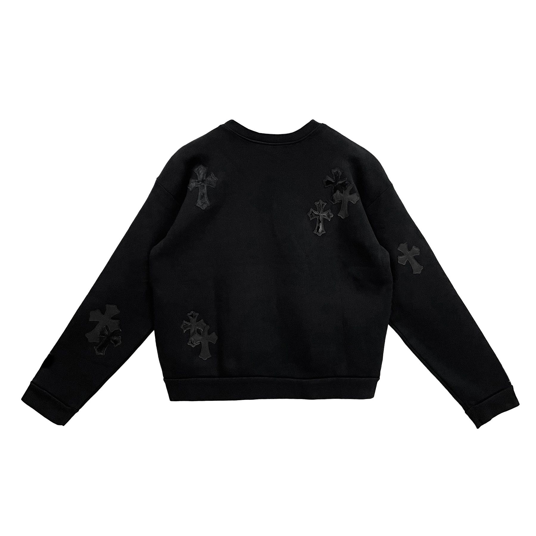 Chrome Hearts Chrome Hearts Pony Hair Patent Leather Cross Sweatshirt Size US M / EU 48-50 / 2 - 2 Thumbnail