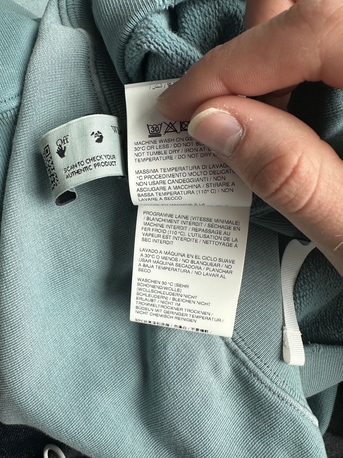 Off-White Off-White Acid Wash Crewneck Size US S / EU 44-46 / 1 - 9 Thumbnail