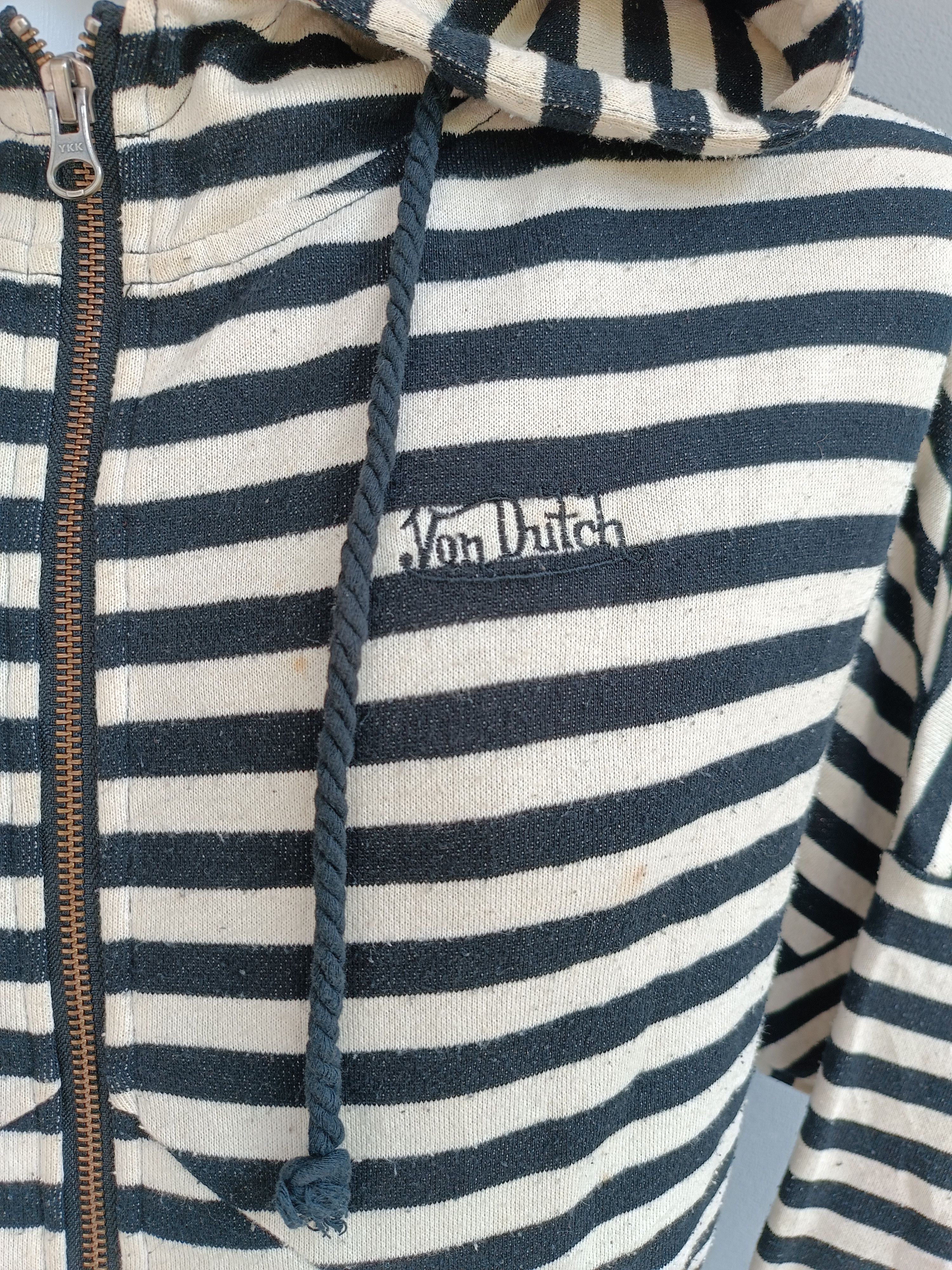 Von Dutch DOPE💥Von Dutch Black White Full Zipped Hoodie Jacket SW007 Size US M / EU 48-50 / 2 - 9 Thumbnail