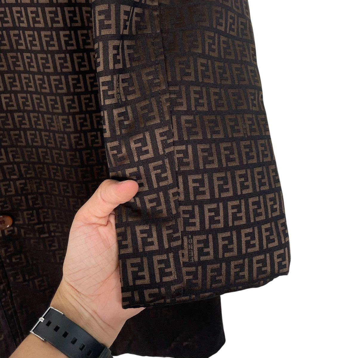 Fendi Vintage Fendi Zucca Monogram Trenchcoat Size M / US 6-8 / IT 42-44 - 14 Thumbnail