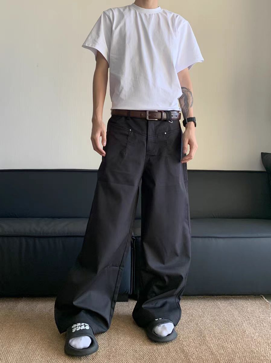 Japanese Brand × Vintage Black Straight Street Casual Trousers Size US 32 / EU 48 - 5 Thumbnail