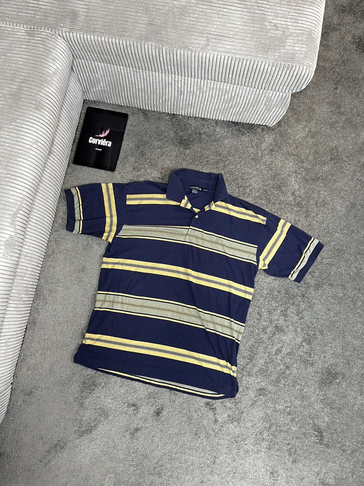Designer × Nautica × Vintage Nautica Vintage Striped Polo Shirt Size US XL / EU 56 / 4 - 1 Thumbnail