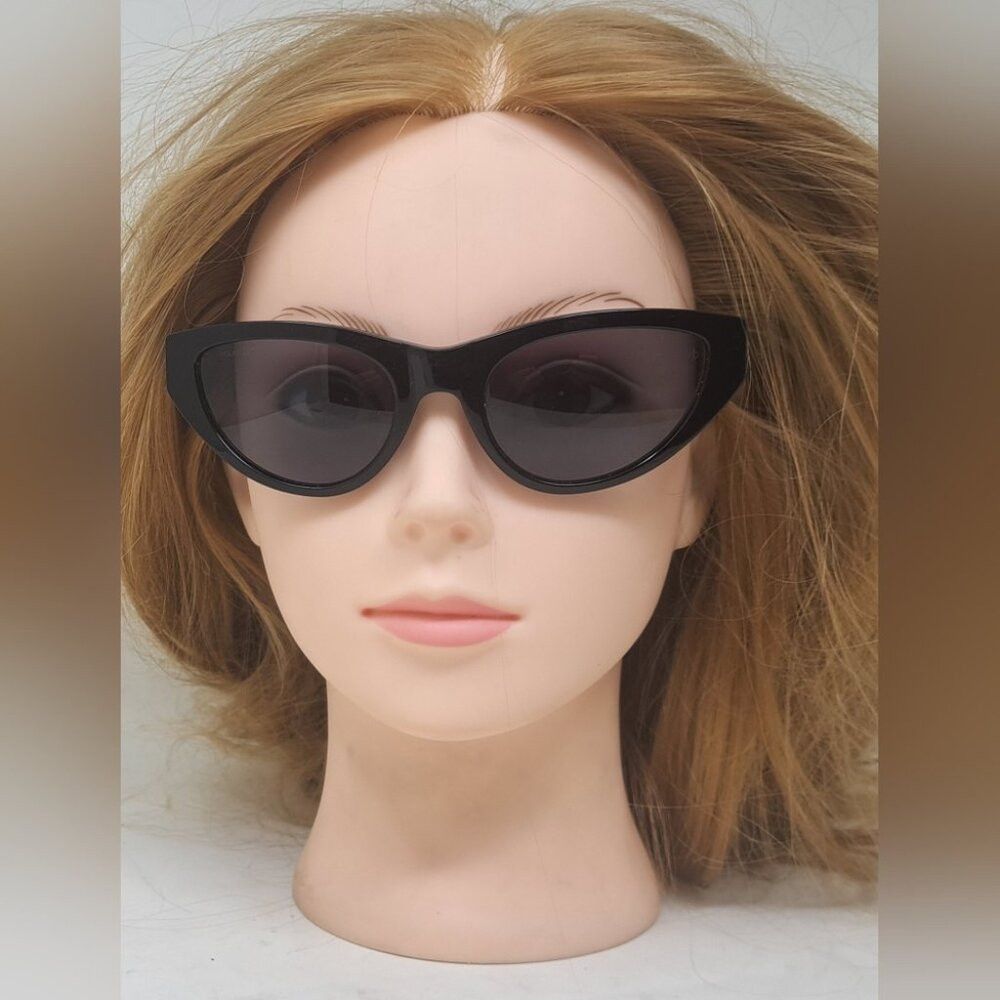 Rag & Bone rag & bone Sunglasses Black Smoke Gray Cat-Eye Polarized RN Size ONE SIZE - 6 Thumbnail