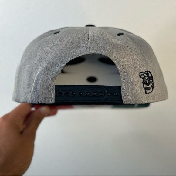 Designer NEW QUE VIVA MEXICO HEATHER GRAY/BLACK FLAT BILL SNAPBACK Size ONE SIZE - 7 Thumbnail