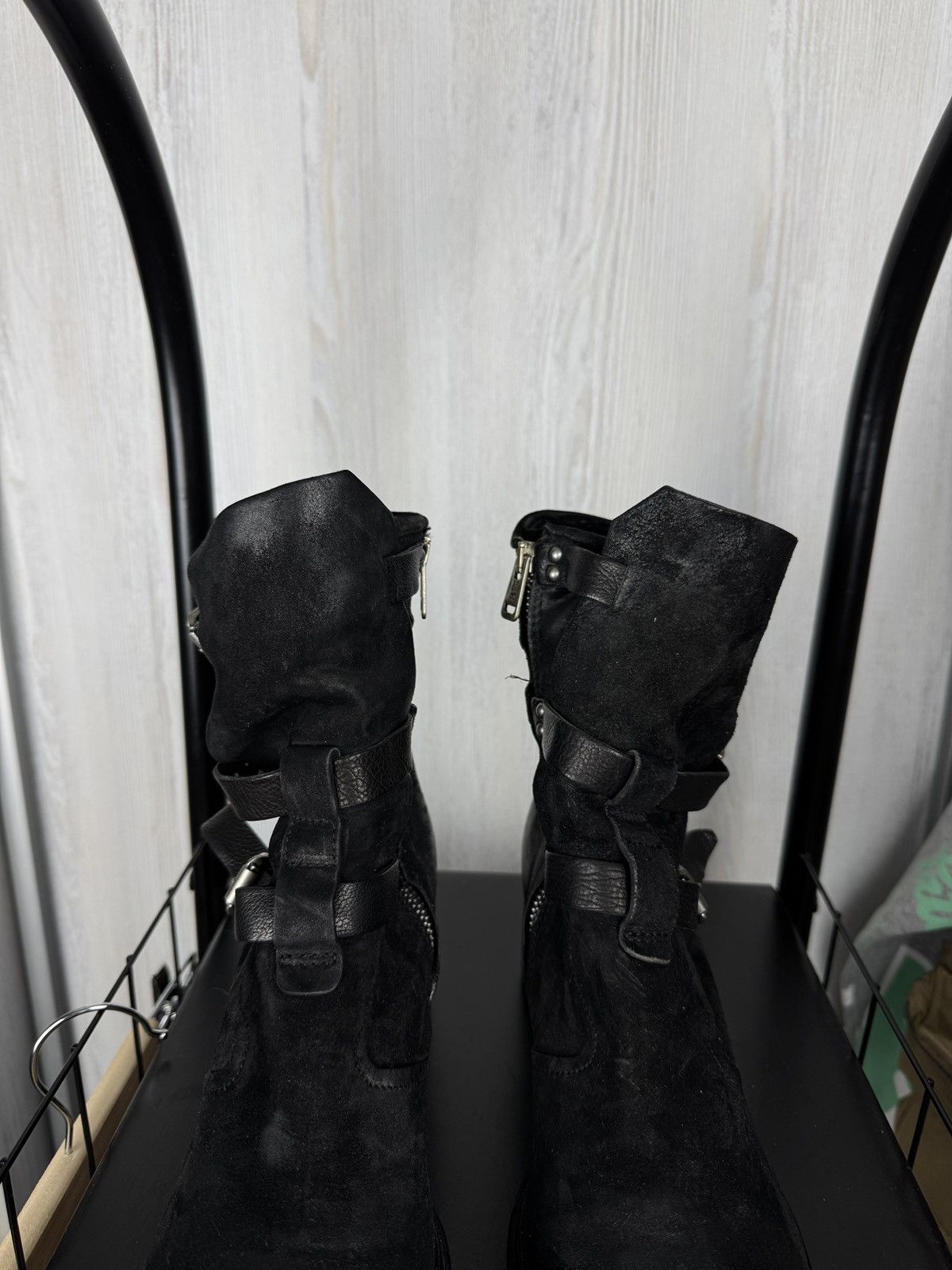 A.S.98 A.S.98 AirStep Women's Leather Ankle Boots Zipper Biker 40 Size US 10 / IT 40 - 6 Thumbnail