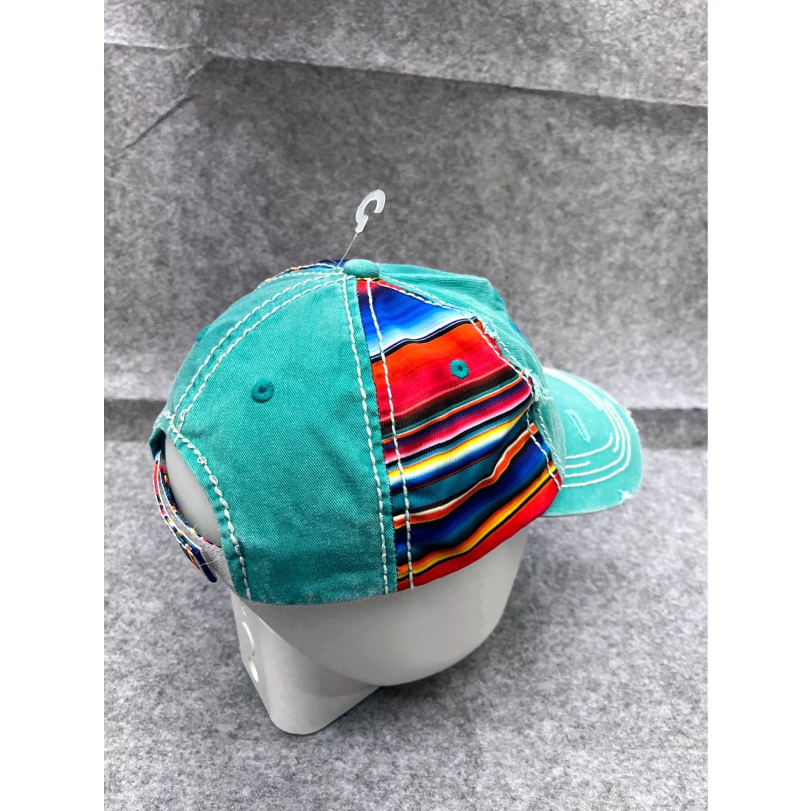 Altea VINTAGE Cross Hat Cap Strap Back Adult One Size Teal Cotton Distress Aztec Nike Hat Cap Adjustable Lightweight Mens Baseball Cap Aztec Beach Outdoor Size ONE SIZE - 7 Thumbnail