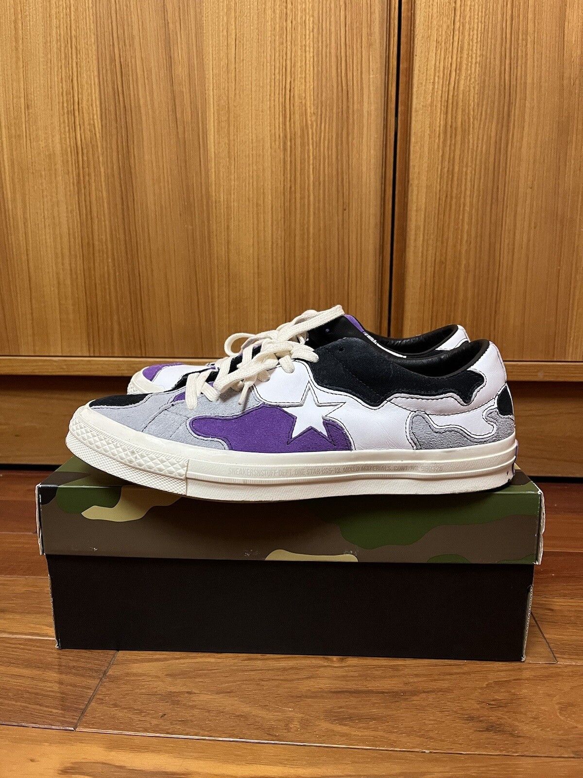 Converse Converse one star x SNS Sneakersnstuff Bape Camo Patchwork Size US 9.5 / EU 42-43 - 5 Thumbnail