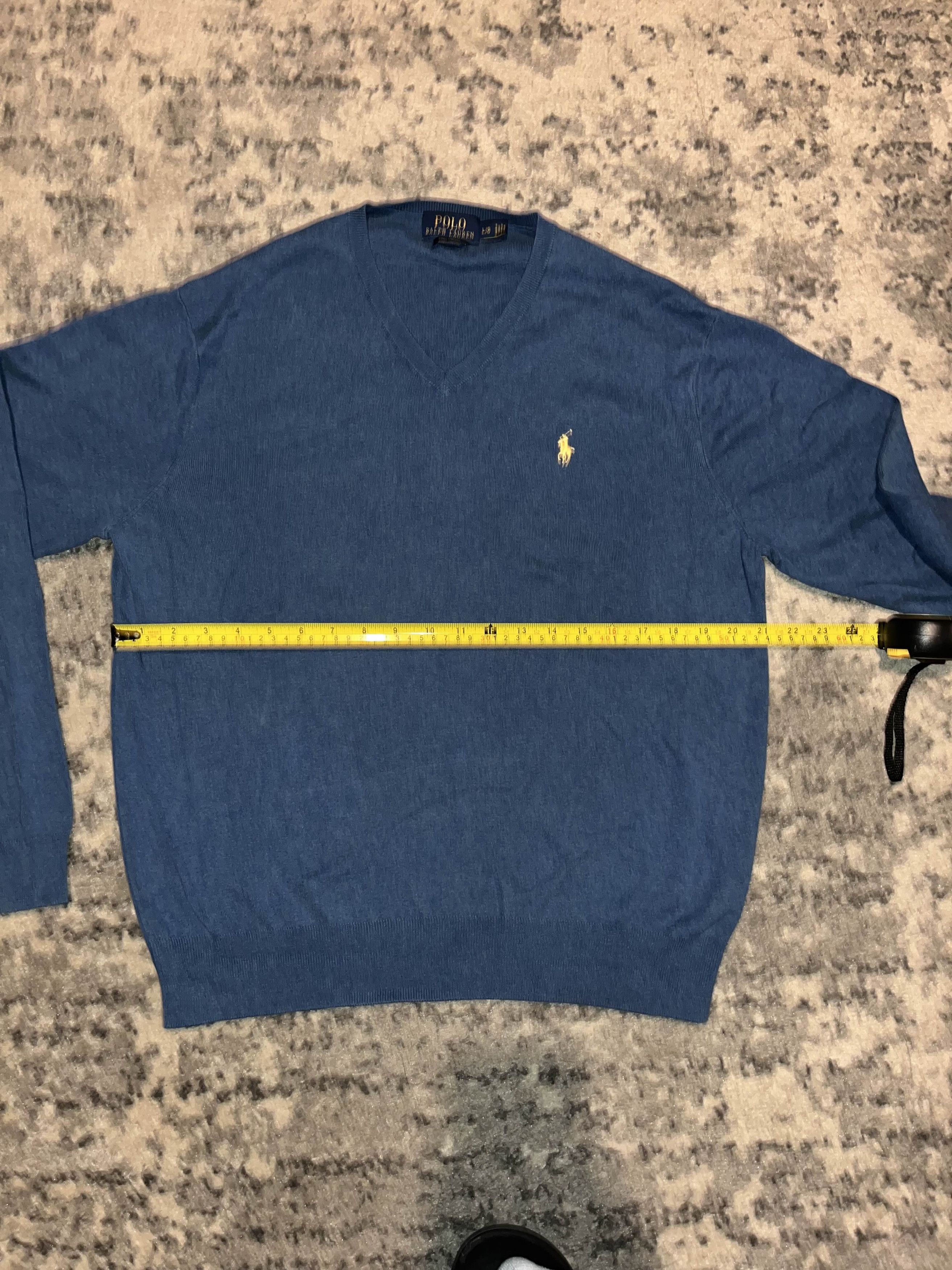 Polo Ralph Lauren Vintage Polo Ralph Lauren Knitted V Neck Sweater Size US L / EU 52-54 / 3 - 4 Thumbnail