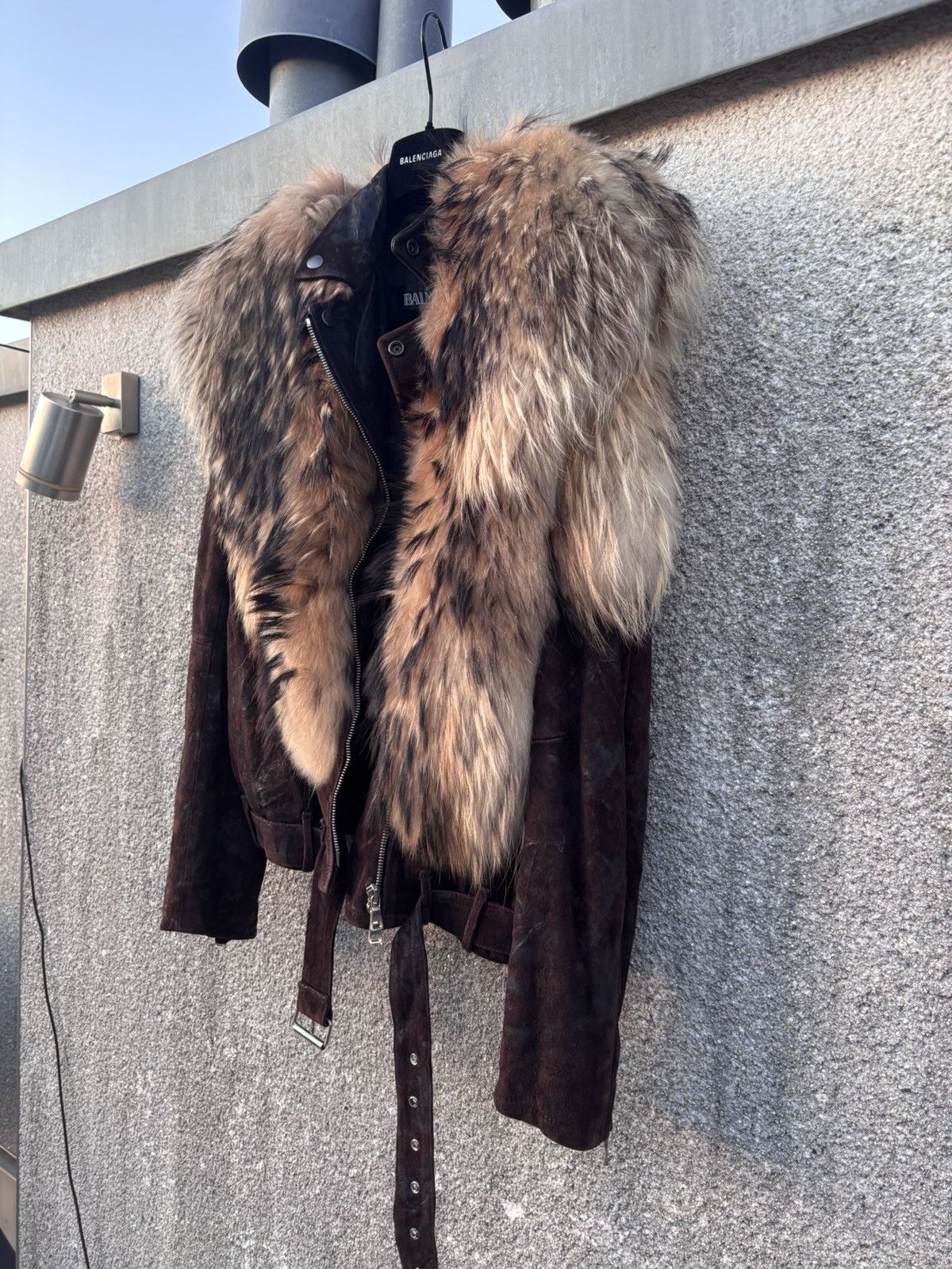 Balmain Balmain AW10 waxed rabbit fur leather jacket Size US M / EU 48-50 / 2 - 6 Thumbnail