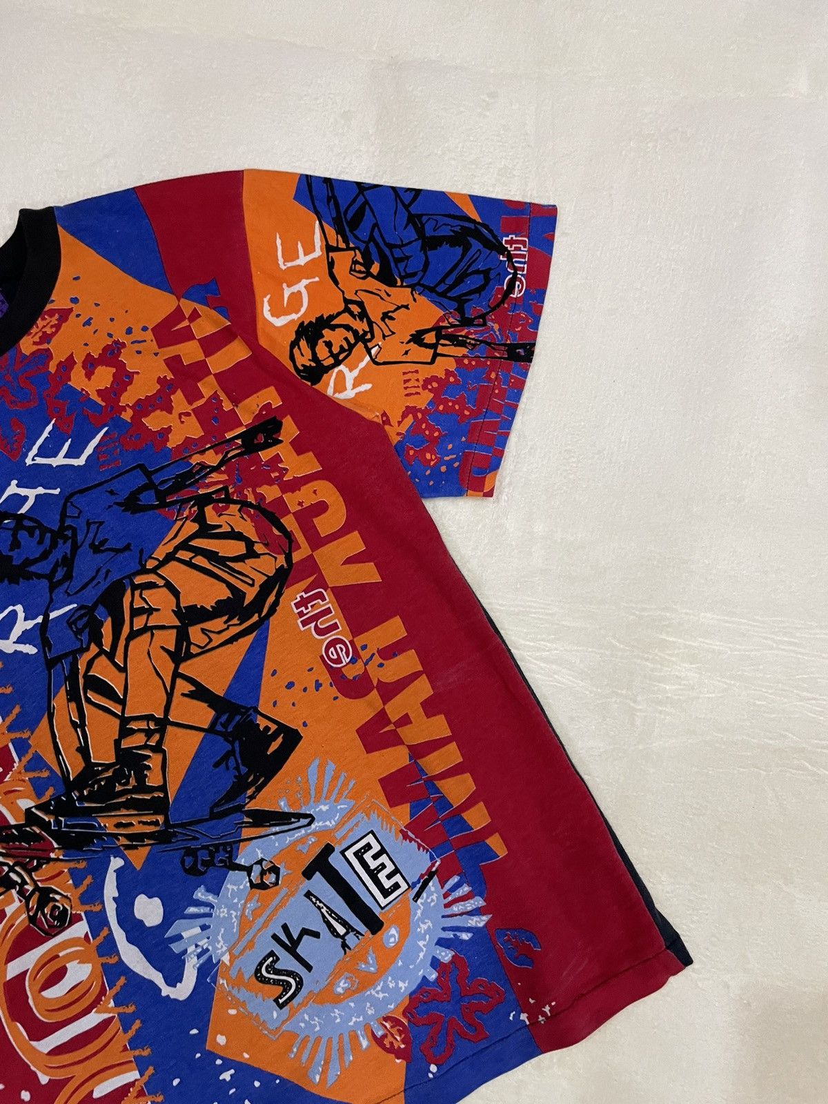 Vintage Vintage 80s Overprinted Skate T-shirt All Single Stitiching Size US S / EU 44-46 / 1 - 4 Thumbnail