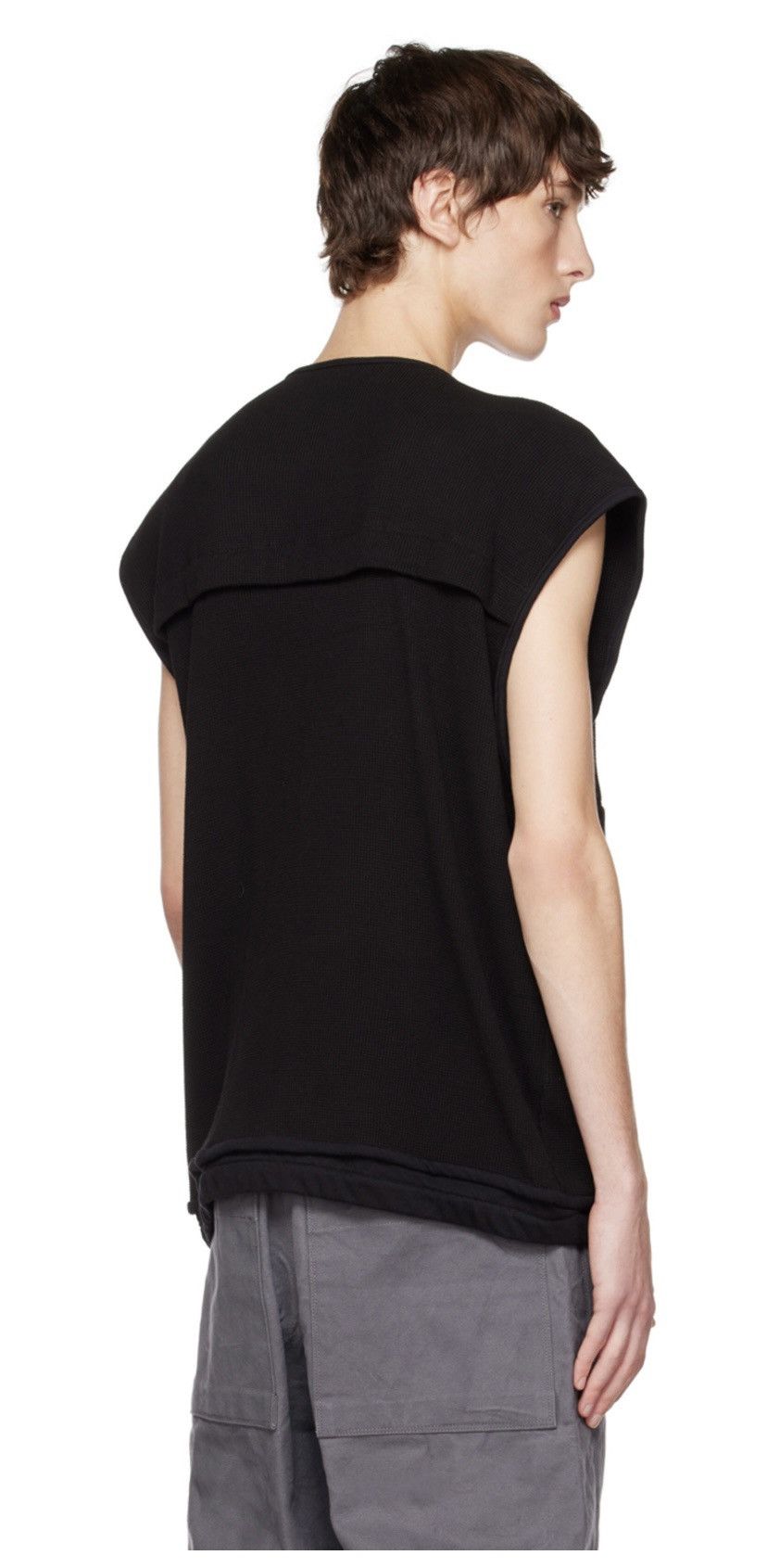 Bryan Jimenez Black Ventilation Waffle Vest Size US L / EU 52-54 / 3 - 3 Thumbnail