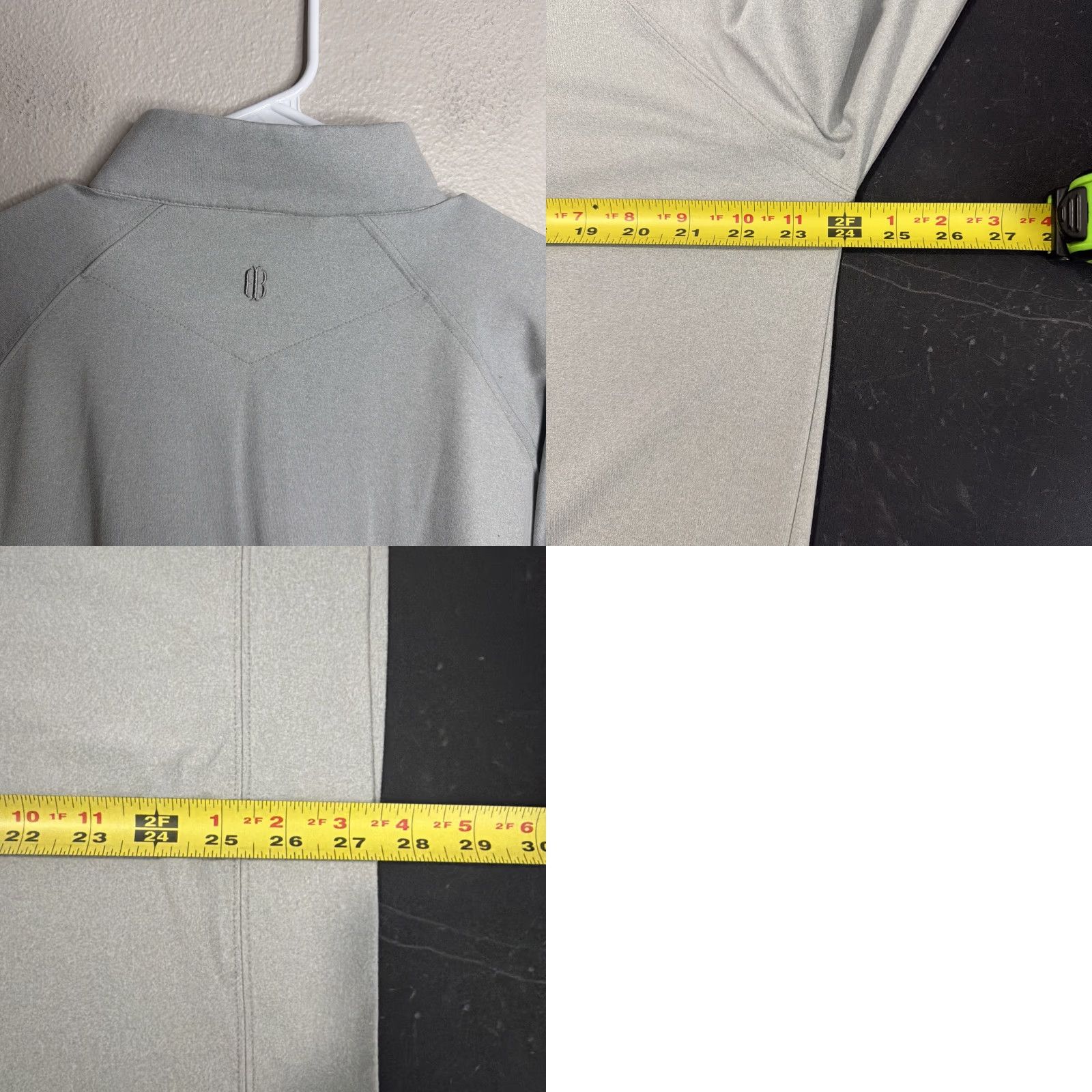 Vintage Holderness & Bourne Dry Luxe Performance 1/4 Zip Pullover Mens Large Gray Logo Size US L / EU 52-54 / 3 - 8 Thumbnail