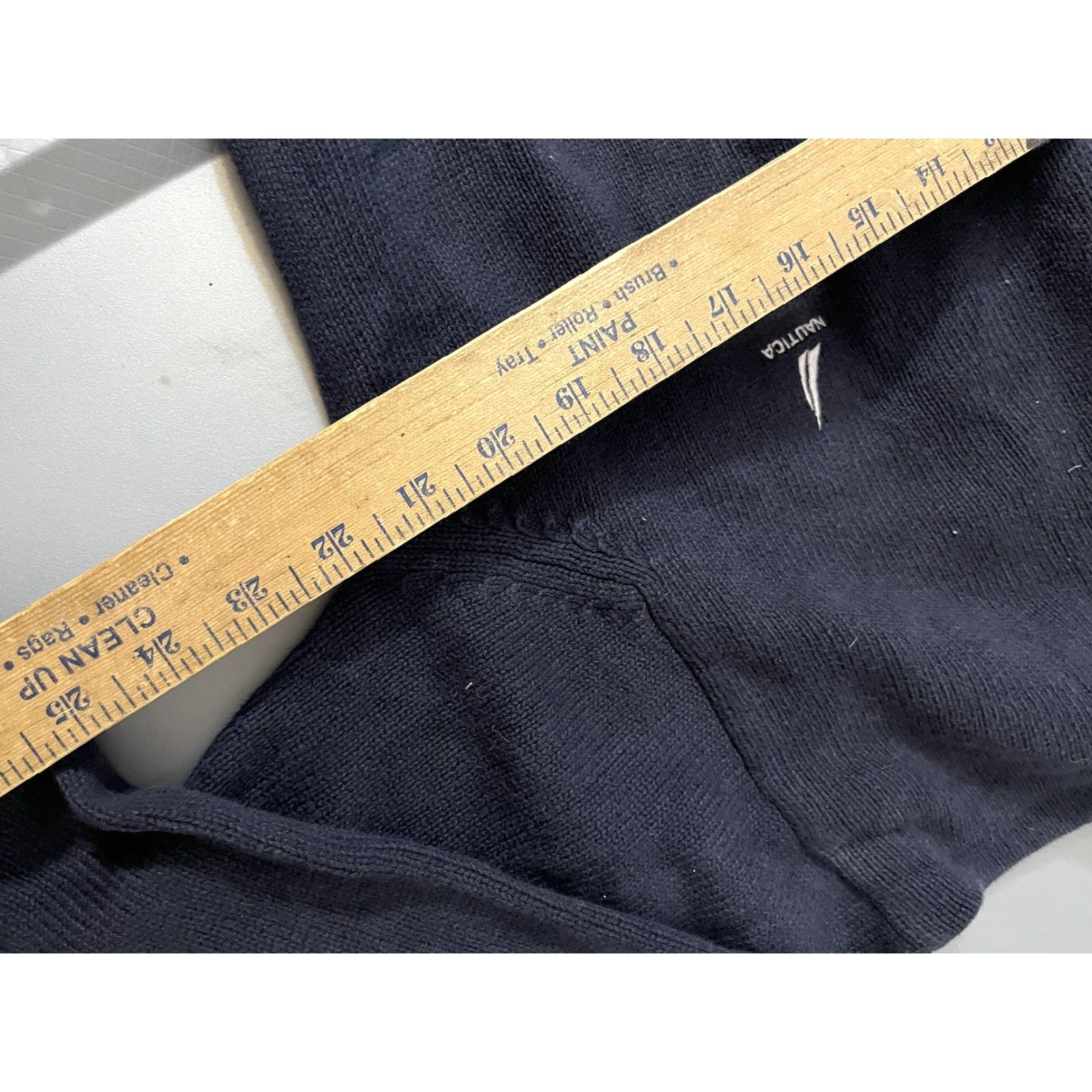 Nautica Nautica Mens Sweater Medium Navy Blue Long Sleeve Logo Crew Neck Cotton Pullover Knit All Seasons Casual Size US M / EU 48-50 / 2 - 6 Thumbnail