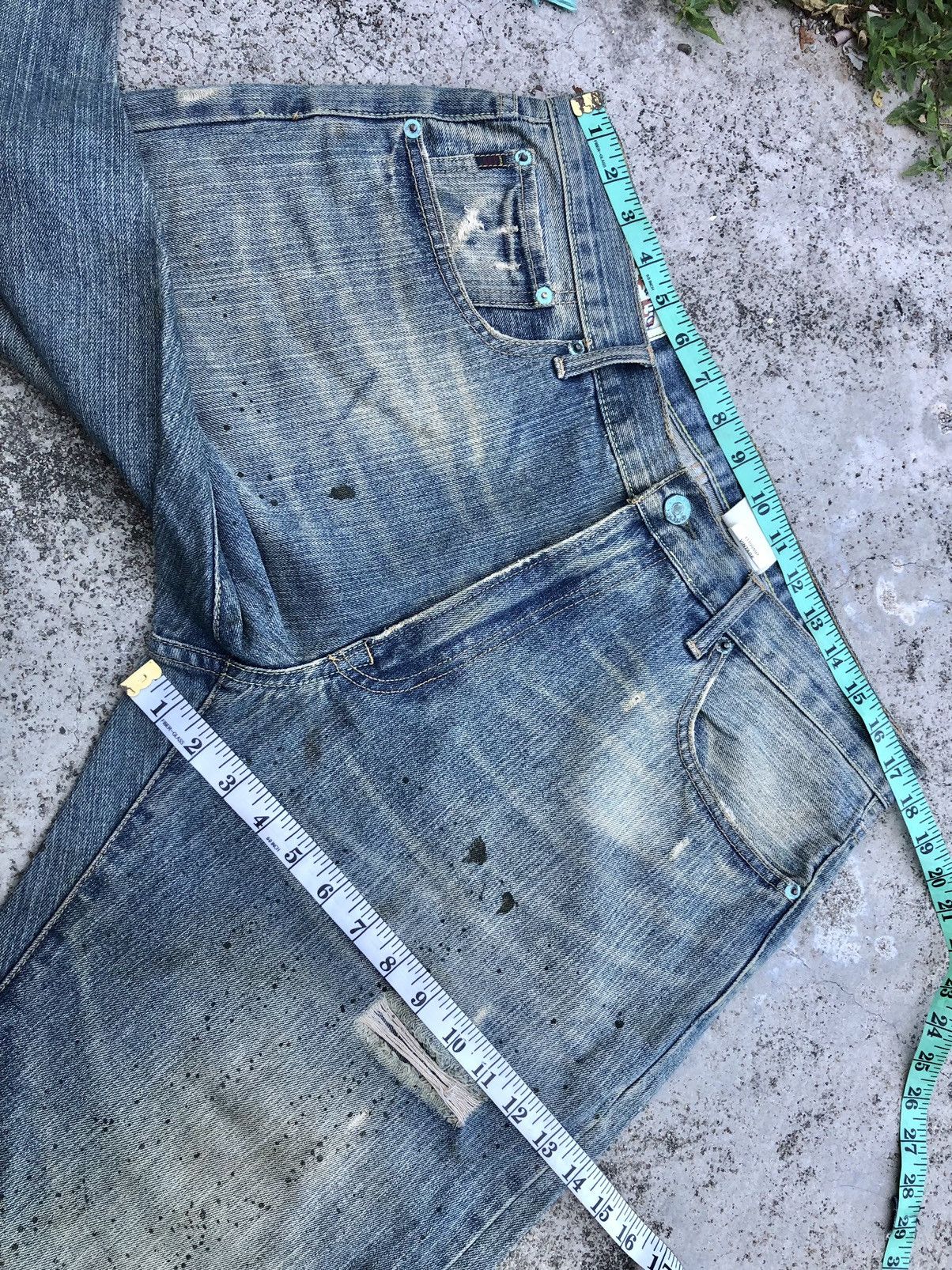Abercrombie & Fitch PAINTED DISTRESSED DENIM BY ABERCROMBIE Size US 35 - 14 Thumbnail