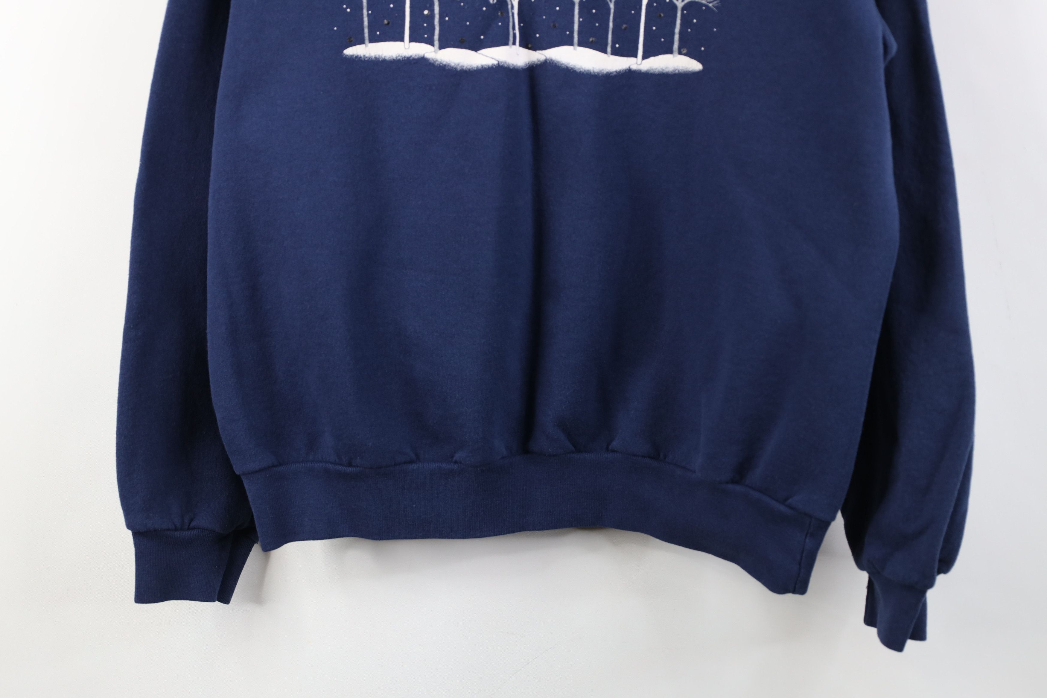 Vintage Vintage 90s Streetwear Christmas Show Trees Sweatshirt Size L / US 10 / IT 46 - 3 Thumbnail