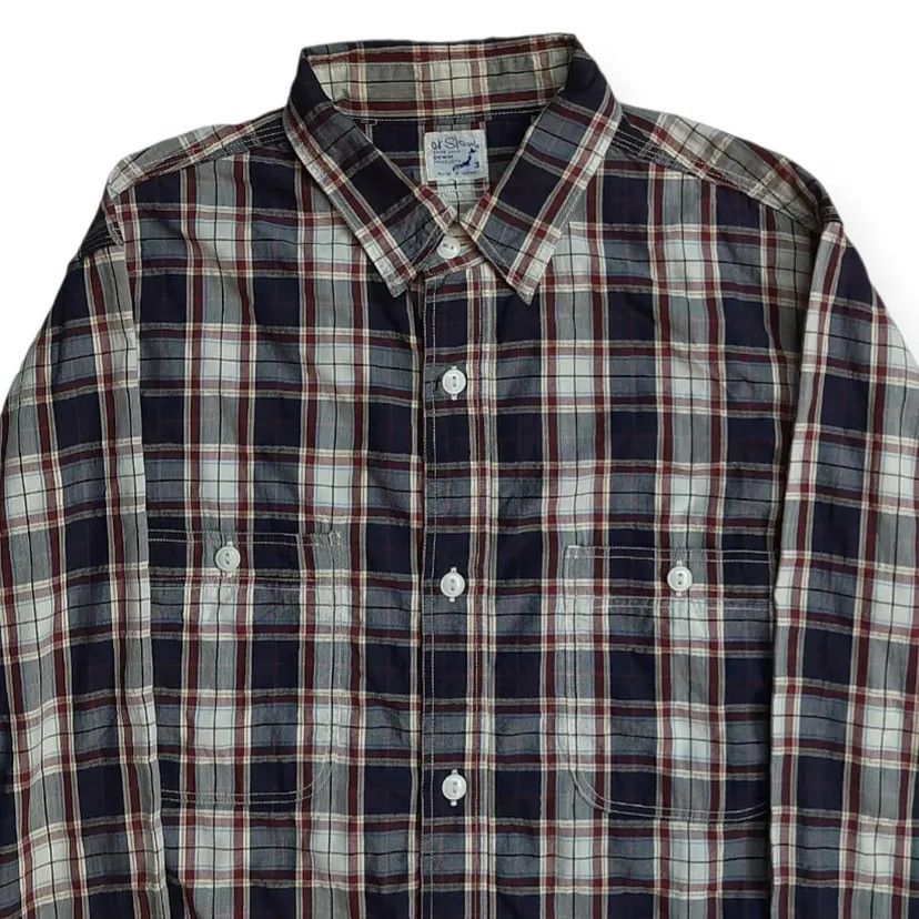 Beams Plus × Orslow Orslow Japan Triple Stitch Two Pocket Plaid Shirt Size US L / EU 52-54 / 3 - 3 Thumbnail