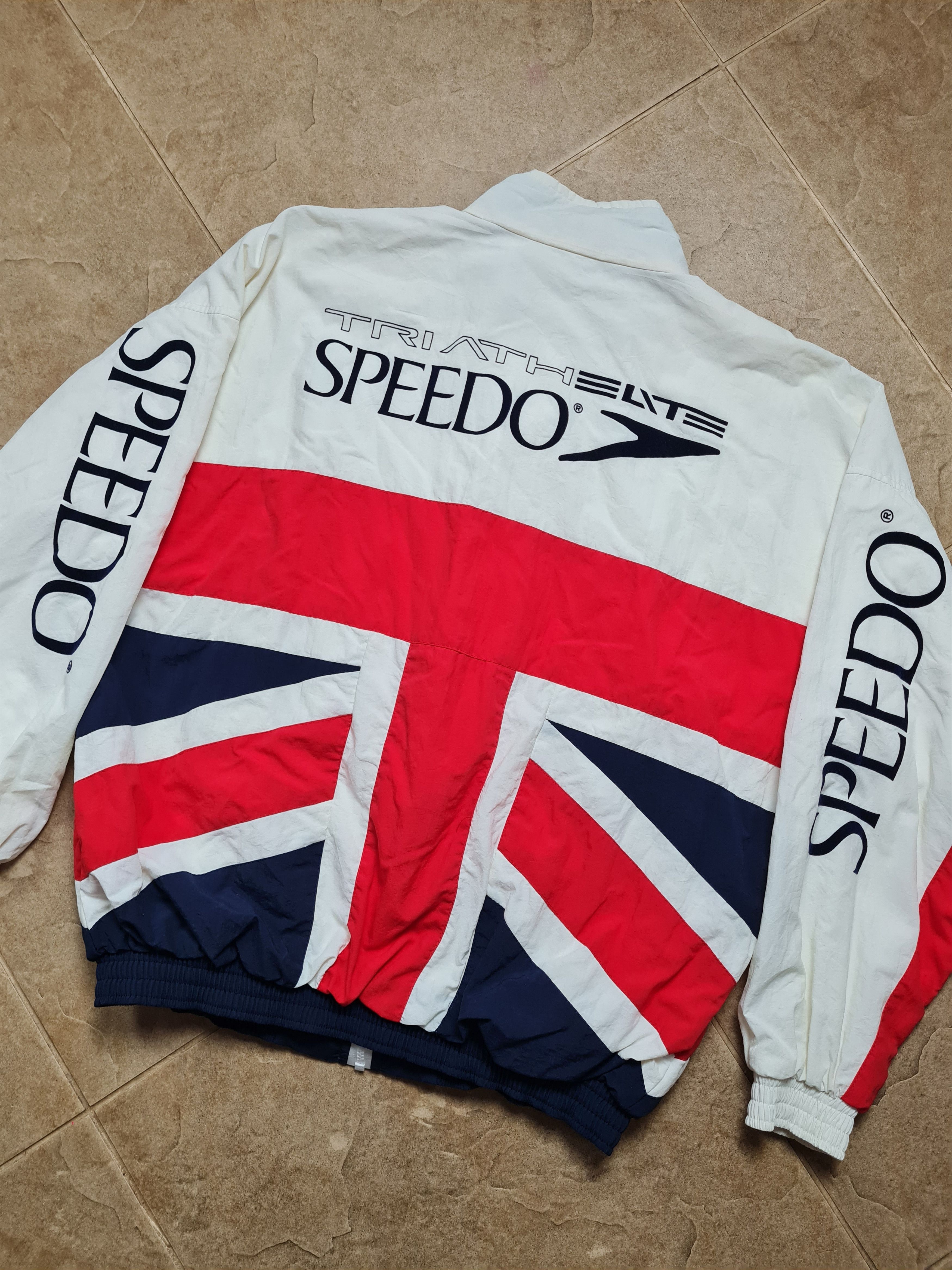 Speedo Vintage Jacket Speedo Union Jack Triathelite 80s Windbreaker Size US S / EU 44-46 / 1 - 13 Thumbnail
