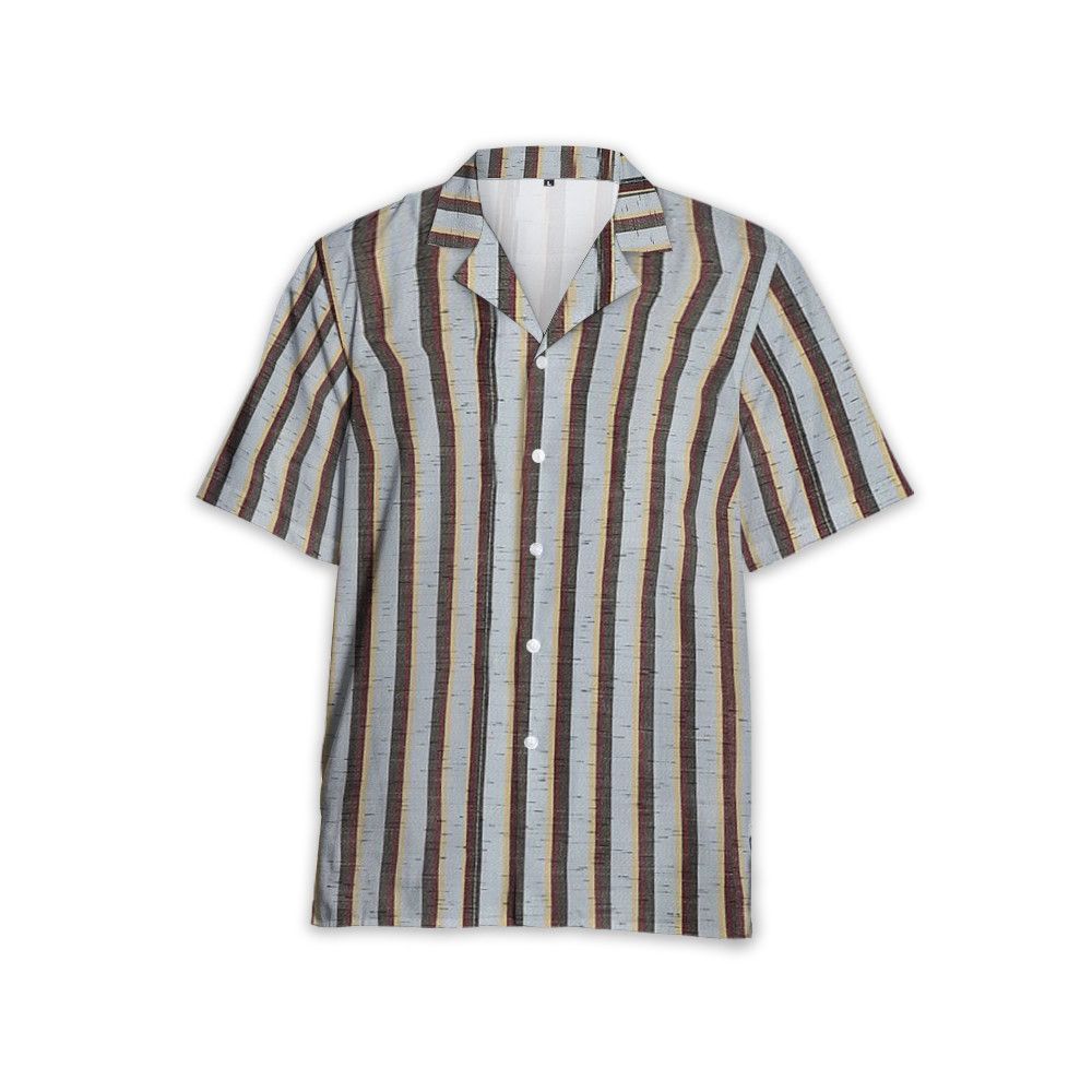 Designer Men’s Stripe Cotton Shirt – Effortless Style Size US S / EU 44-46 / 1 - 1 Thumbnail