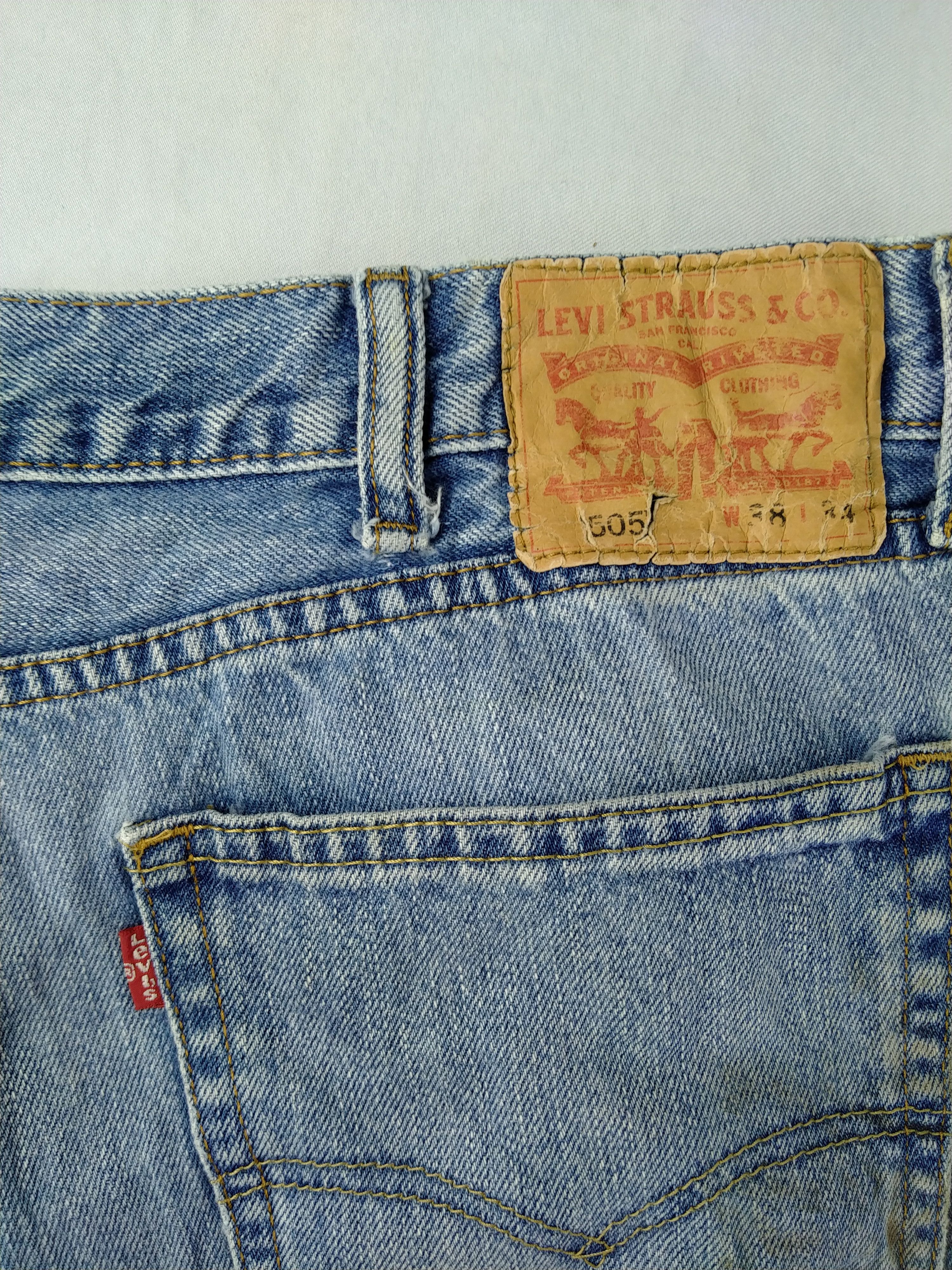 Levi's Faded Blue Vintage Levi's 505 Denim 38x33 -JN598 Size US 38 / EU 54 - 10 Thumbnail