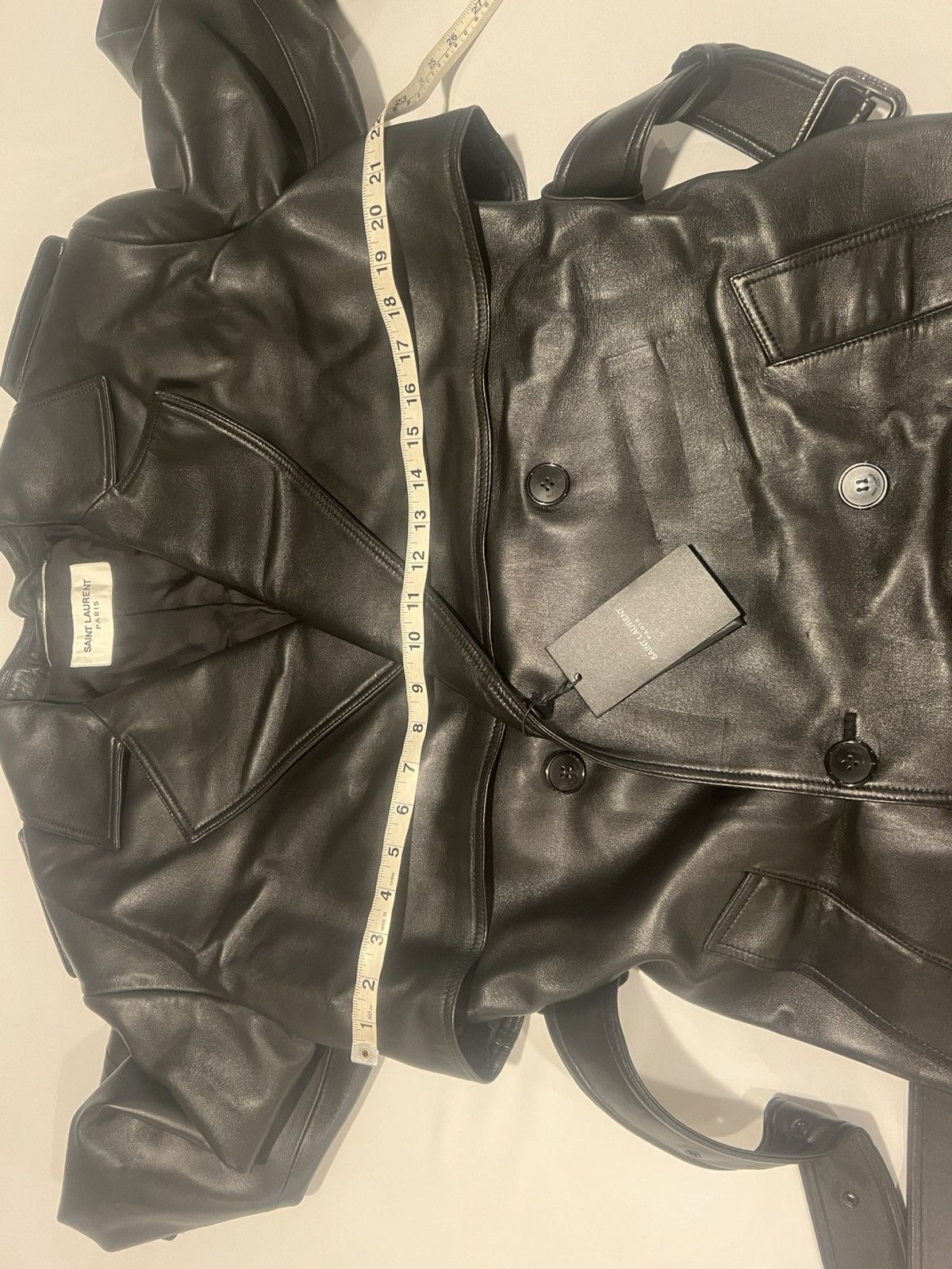 Saint Laurent Paris Saint Laurent men’s leather trench coat. 50/40. $14000 Size US M / EU 48-50 / 2 - 12 Thumbnail