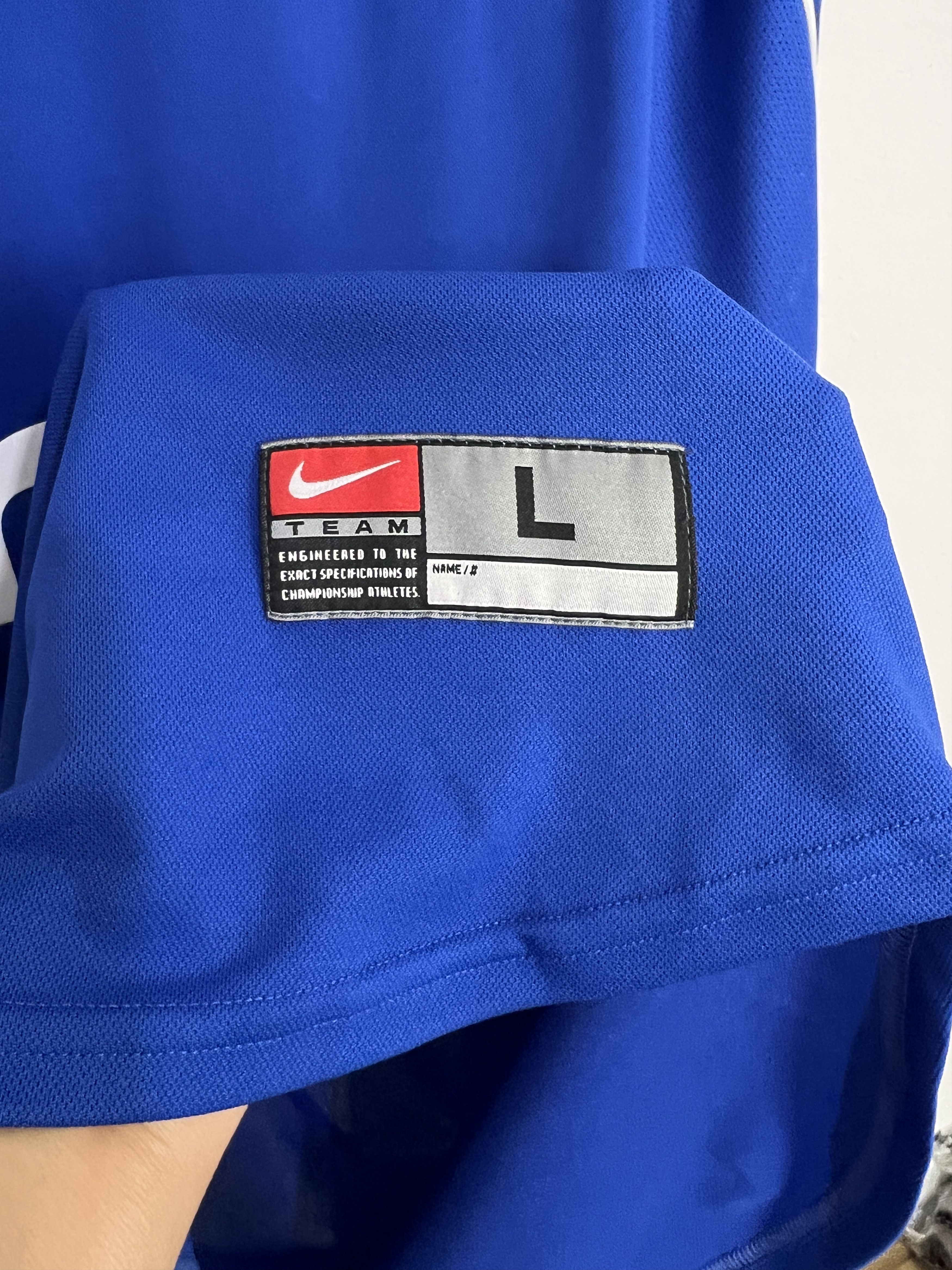 Nike Rangers Home football shirt 1999 Soccer Nike Blue Jersey Size US L / EU 52-54 / 3 - 5 Thumbnail
