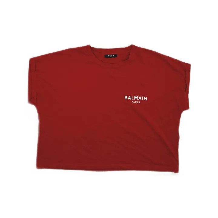Balmain Balmain SS22 Logo Print Short Sleeve T-Shirt -2507 Size L / US 10 / IT 46 - 2 Thumbnail