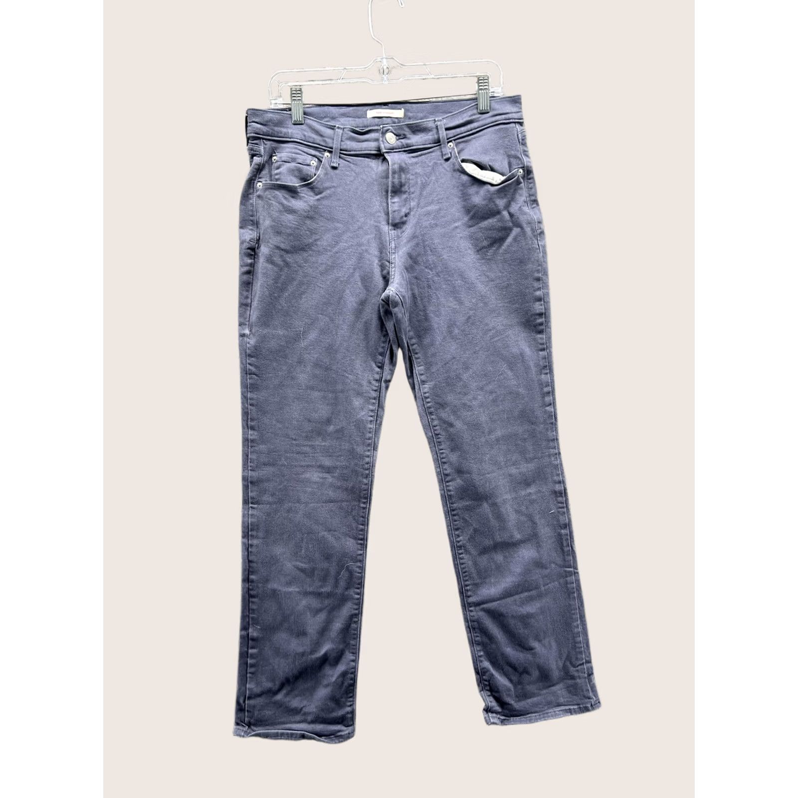 Levi's Levi's 505 Jeans Mens 32x30 Blue Regular Fit Straight Denim Dark Wash Casual Size US 31 - 1 Thumbnail