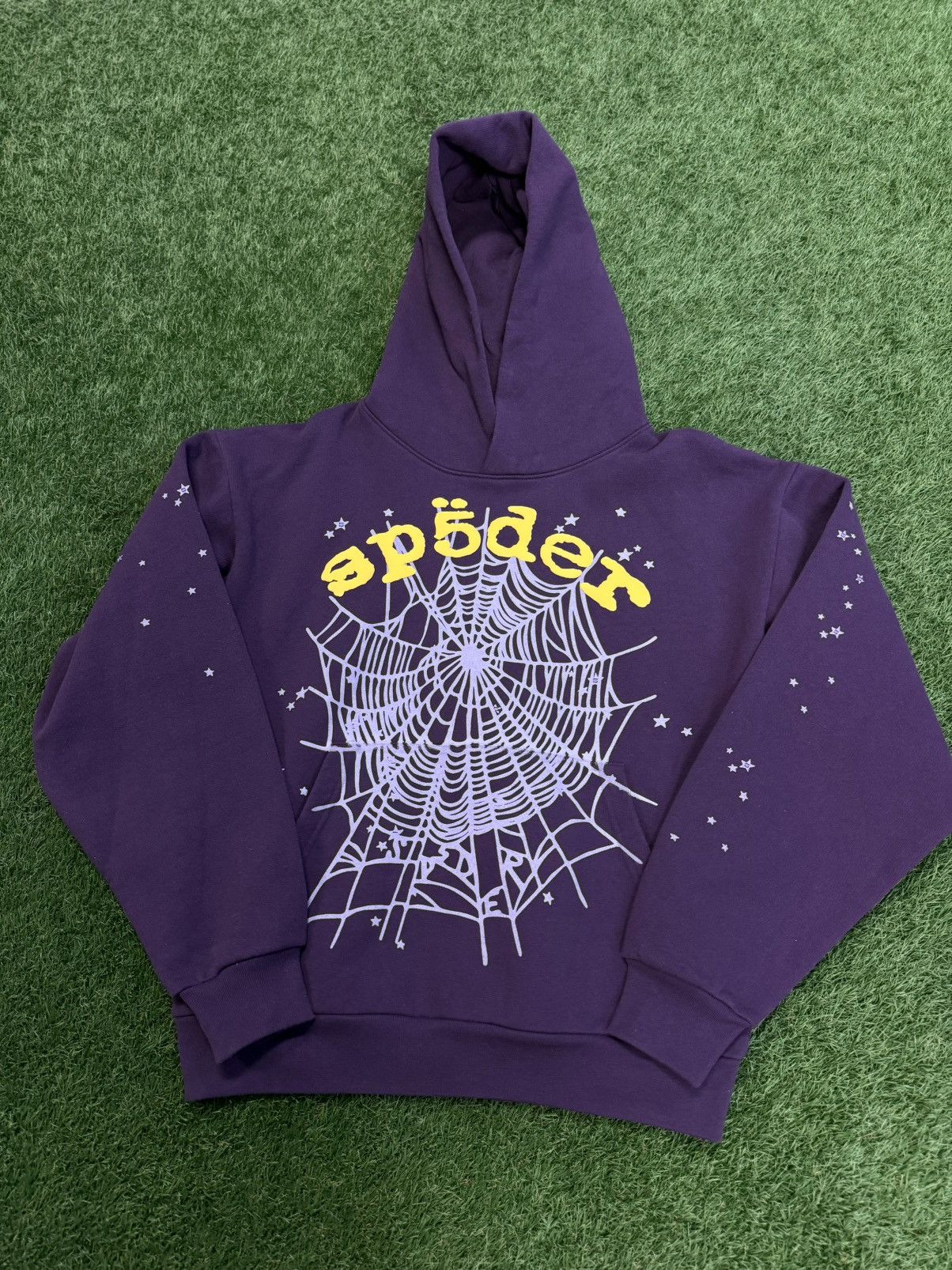 Sp5der Sp5der WorldWide Purple Yellow Hoodie Size M (NEW) Size US M / EU 48-50 / 2 - 3 Thumbnail