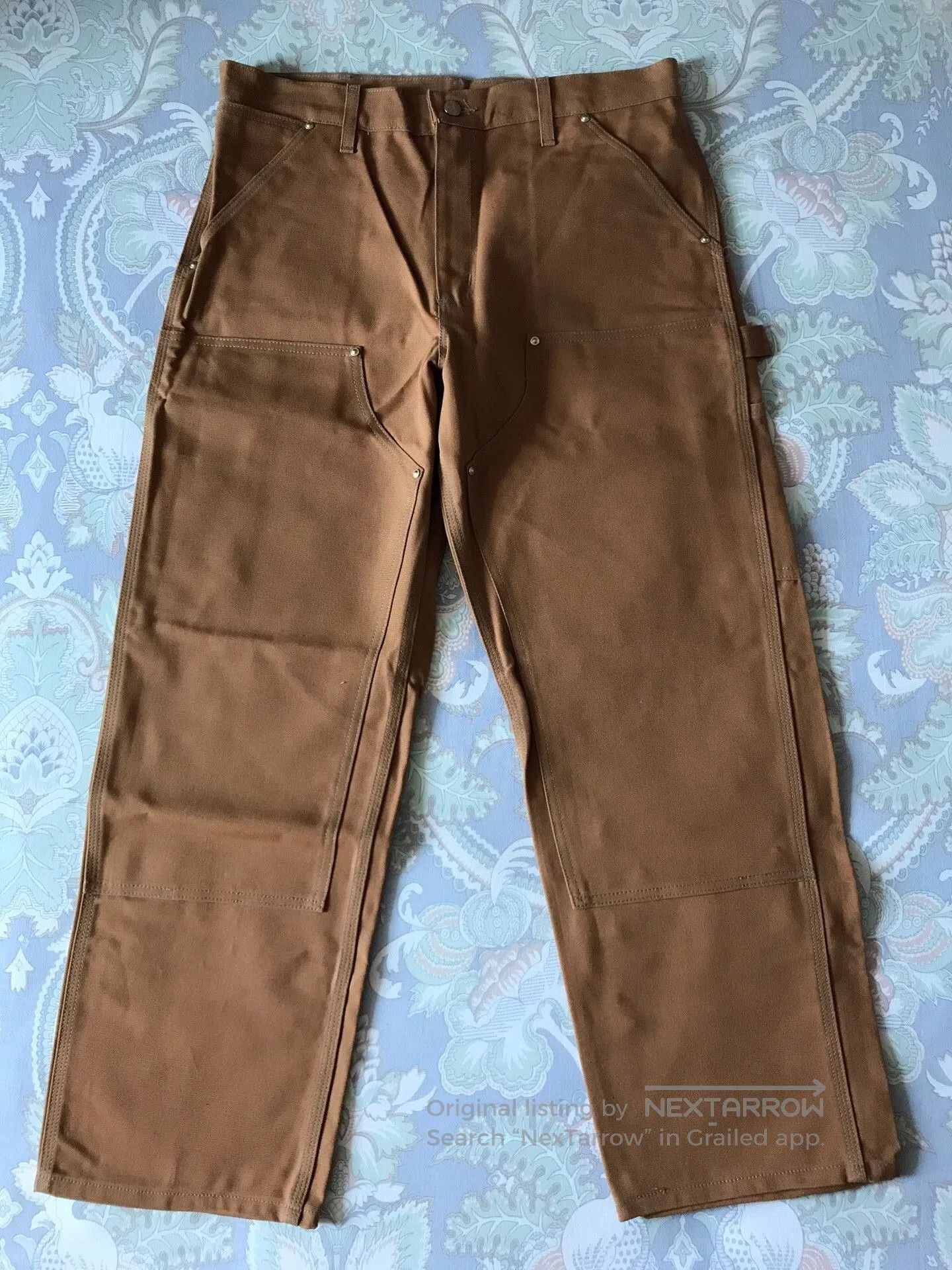 Carhartt Carhartt B01 BRN Canvas Work Pants W34L30. Size US 34 / EU 50 - 2 Thumbnail