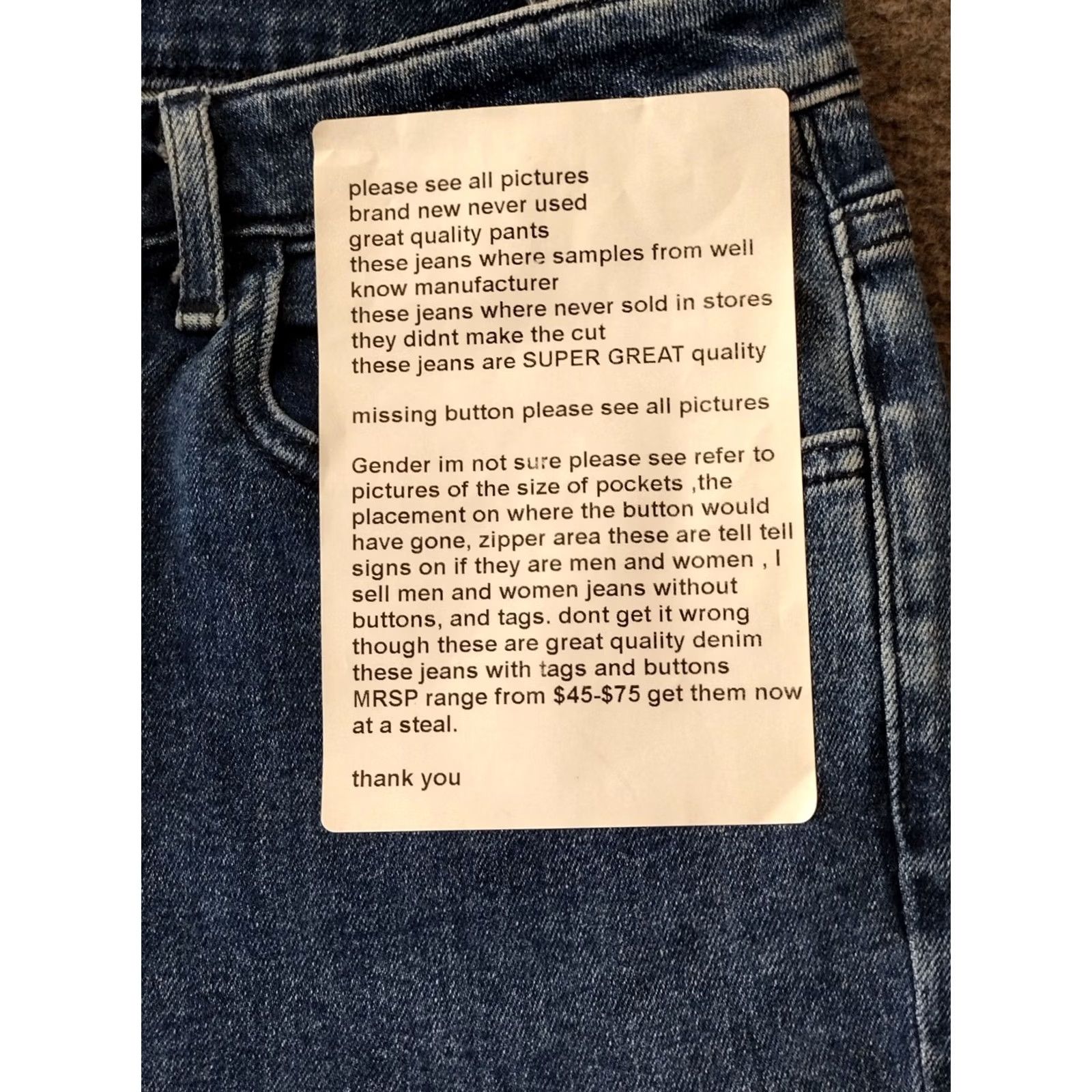 Vintage Unbranded Women's High Rise Denim Jeans Size 14 R Blue Dark Wash 90s Theme Distressed Relaxed Fit Button Closure Inseam 28 in Jeans Size 36" / US 14 / IT 50 - 7 Thumbnail