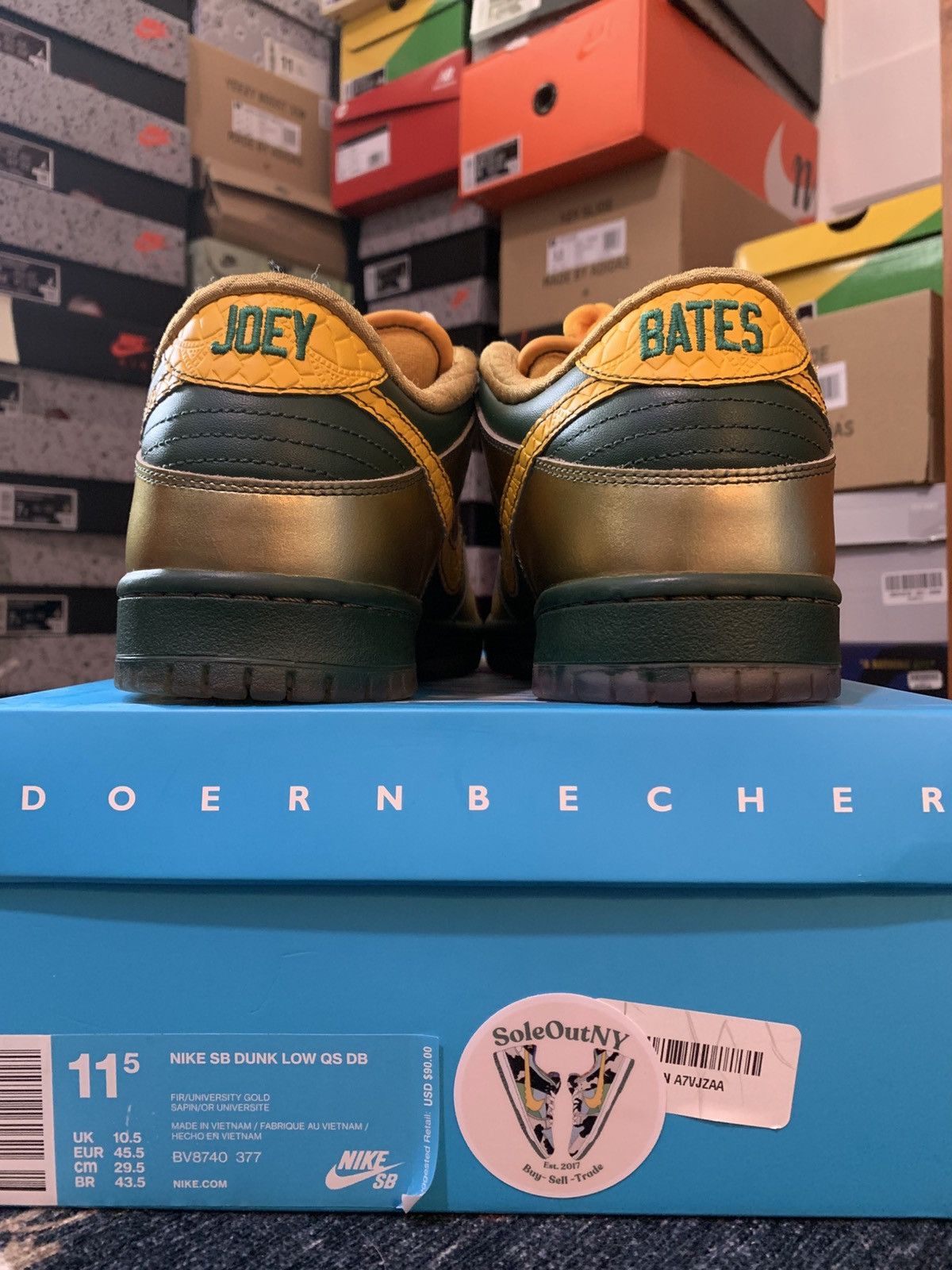 Nike 2018 Nike Sb Dunk Low Dorenbecher Size US 11.5 / EU 44-45 - 10 Thumbnail