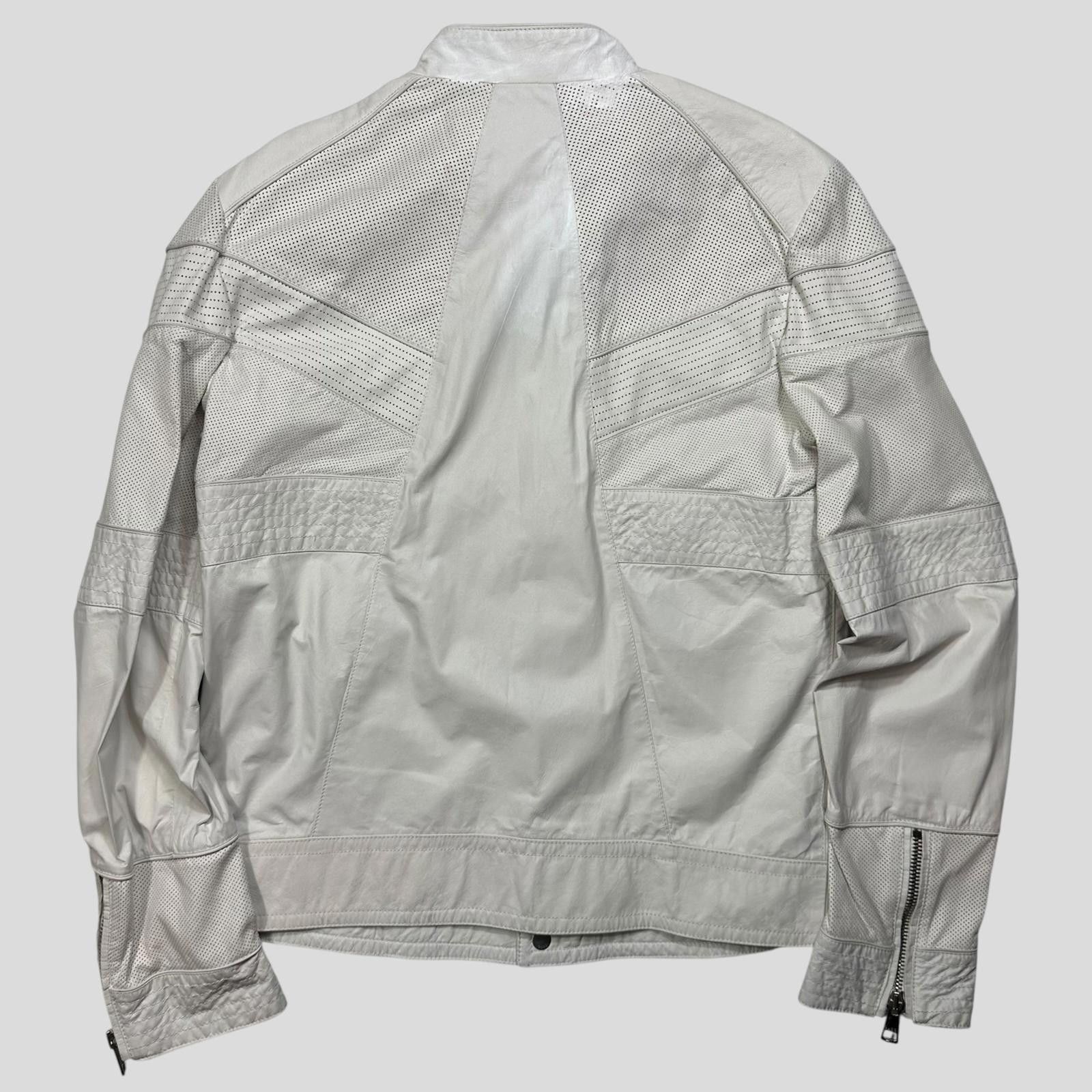Gucci Gucci 2010 Nappa Leather Café Perforated Biker Jacket - M Size US M / EU 48-50 / 2 - 9 Thumbnail