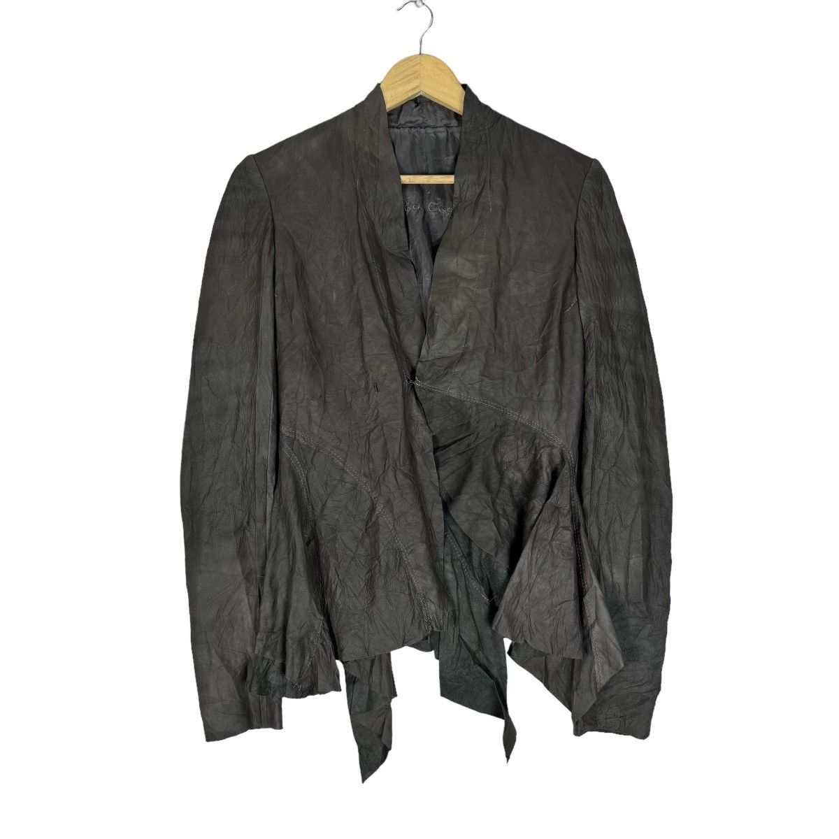Rick Owens 🔥RICK OWENS DRKS CHAMOIS LEATHER JACKET Size S / US 4 / IT 40 - 2 Thumbnail