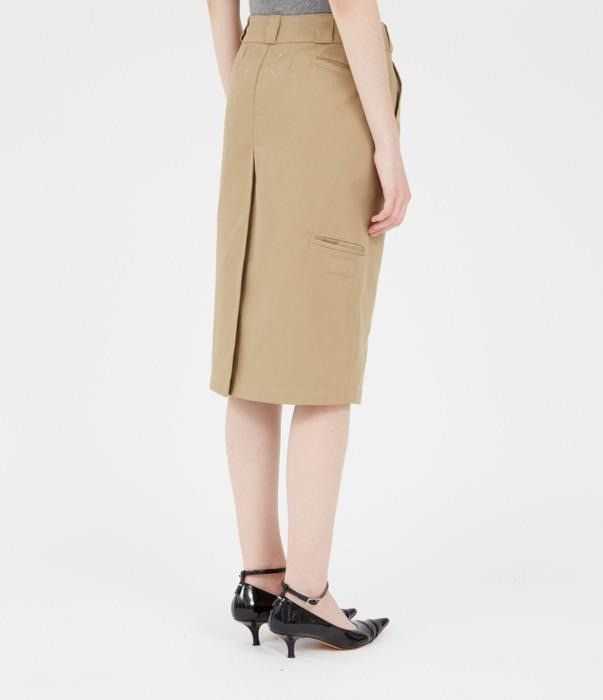 Maison Margiela o1bcso1str0526 Midi Skirt in Camel Size 25" / US 0 / IT 36 - 2 Thumbnail
